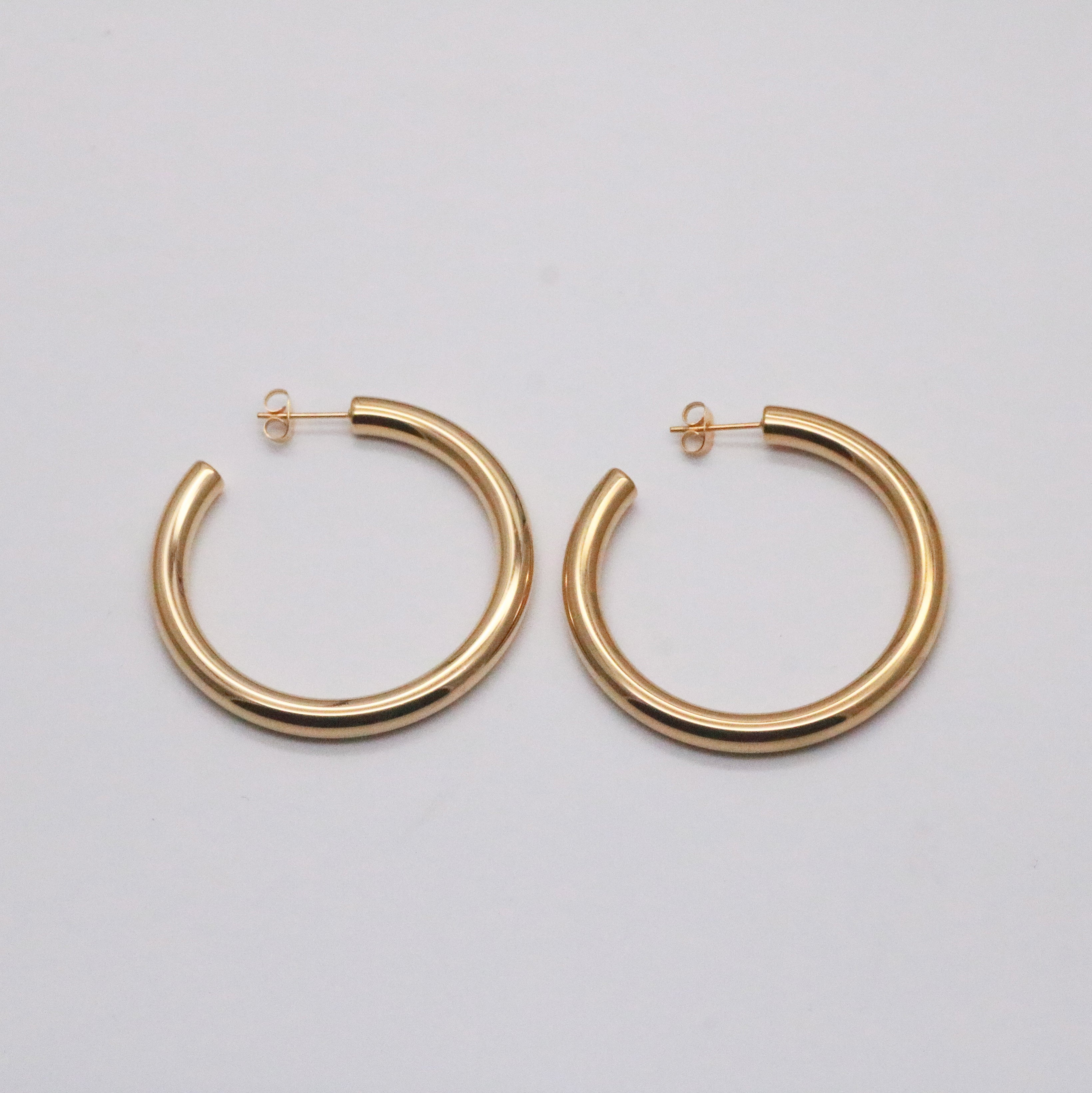 Chunky Large Hoops Gold