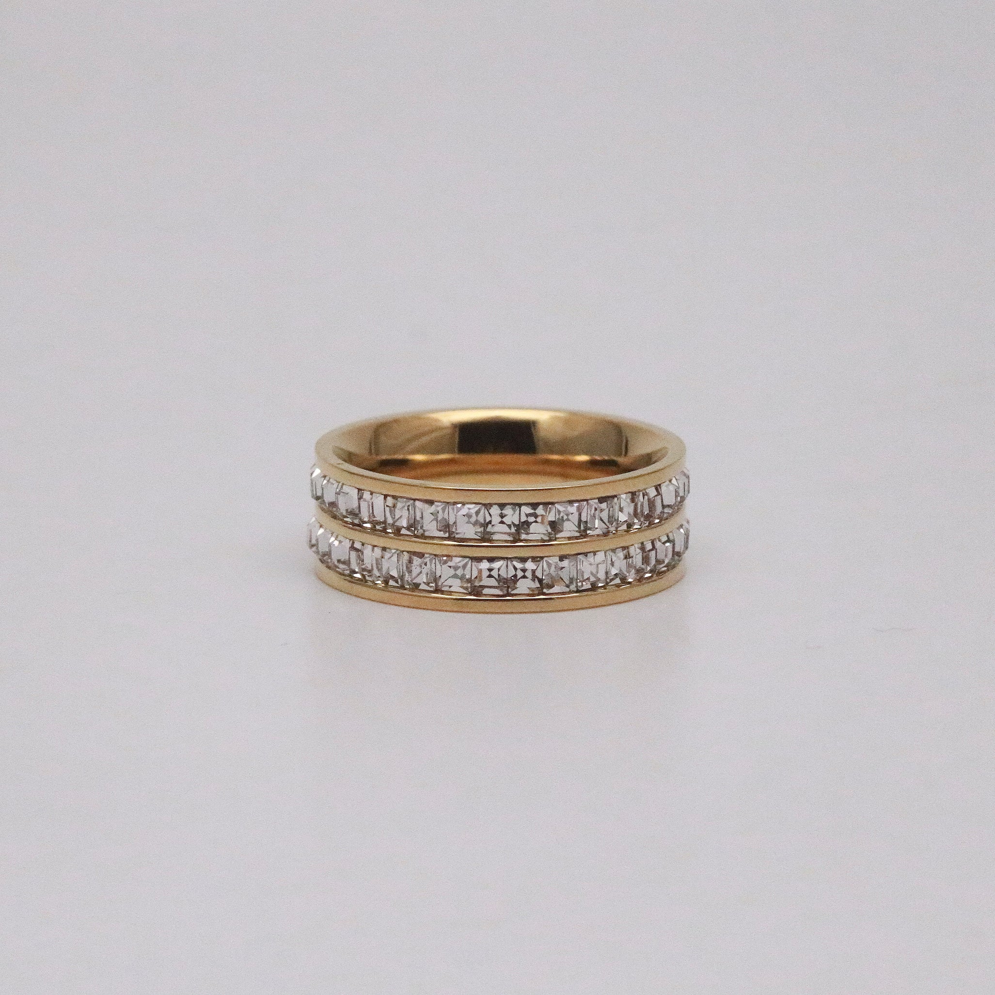 cubic zirconia eternity band