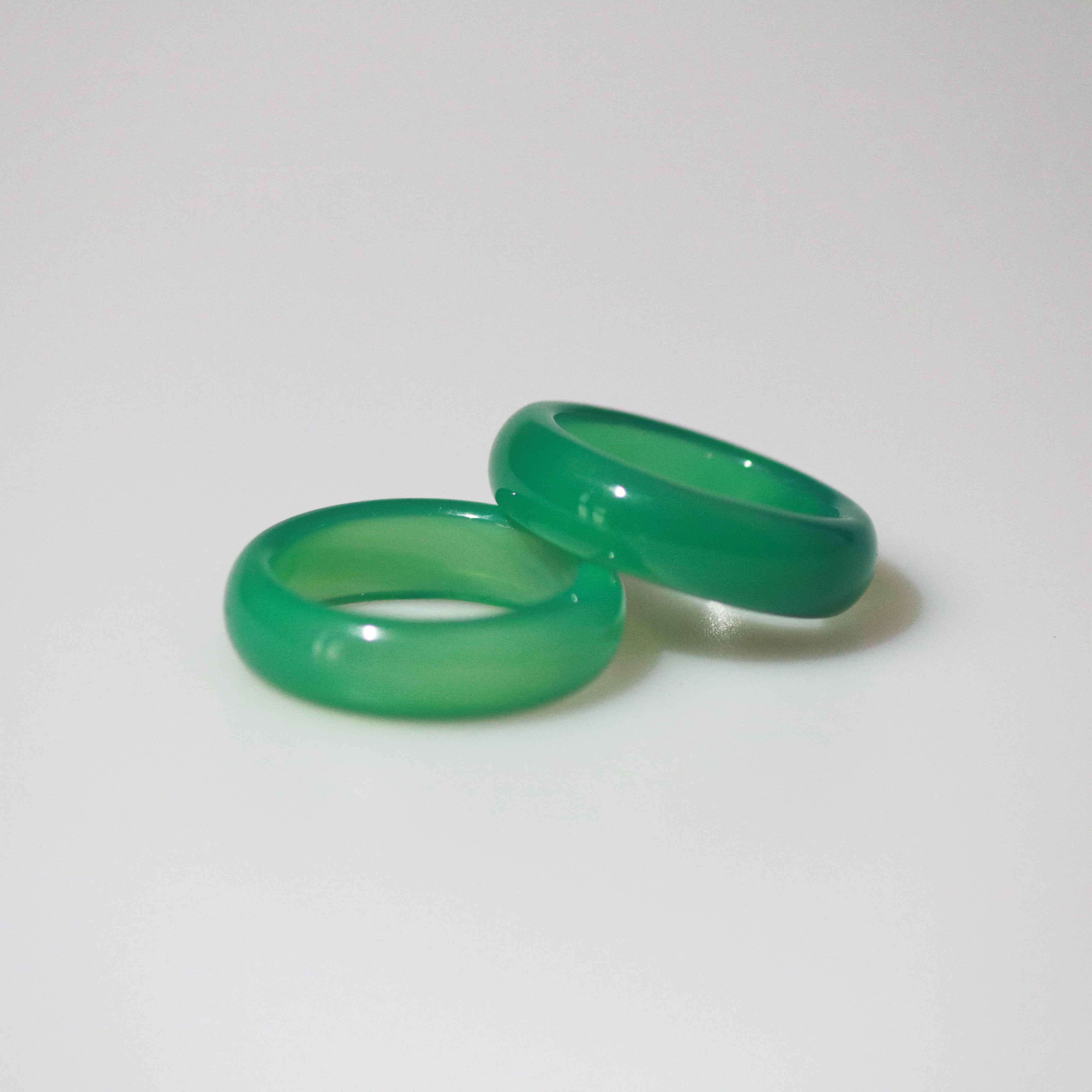 green jade ring