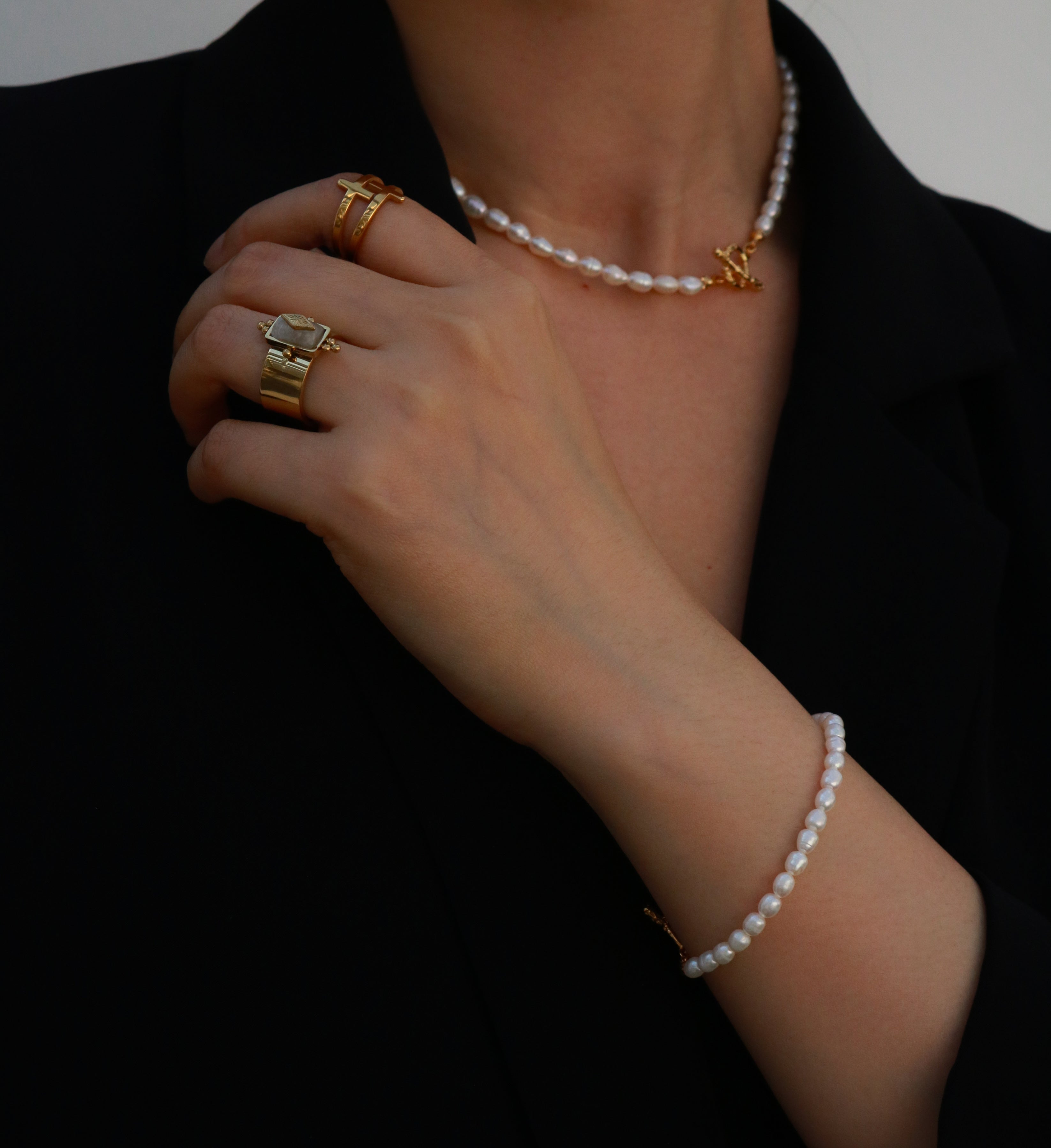 pearl jewelry set