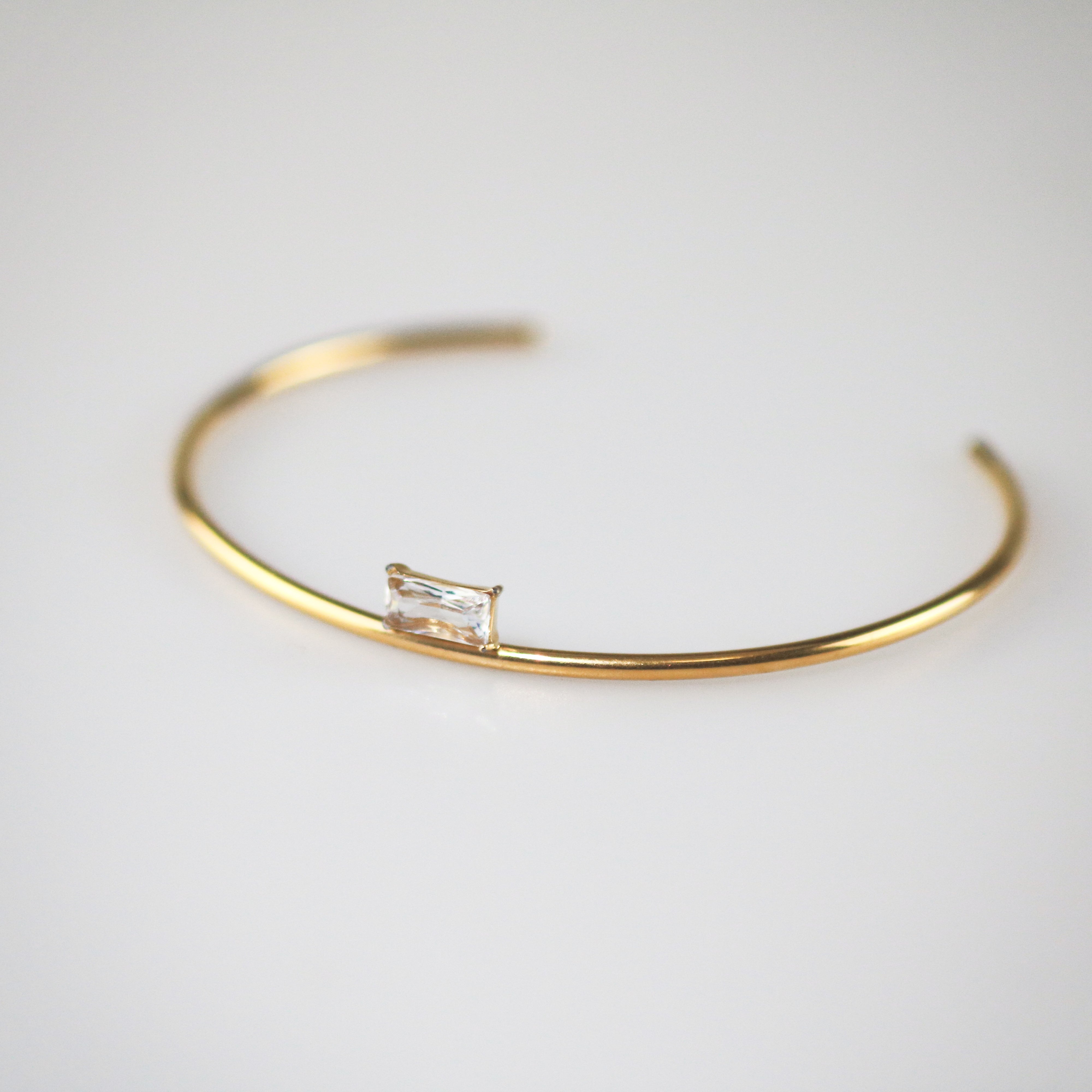 Meideya Jewelry Squre Rhinestone Cuff Bracelet