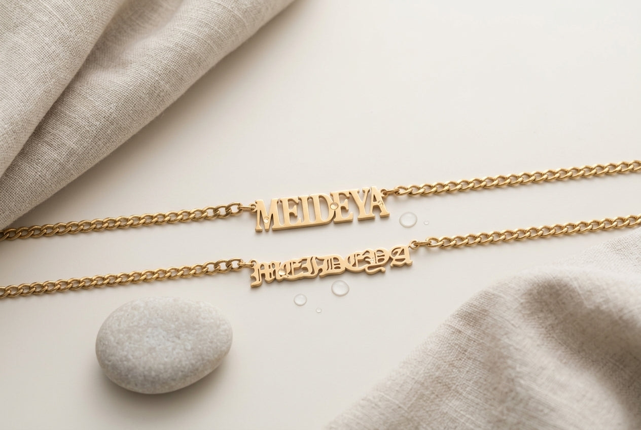 Diamond Initial & Letter Necklace