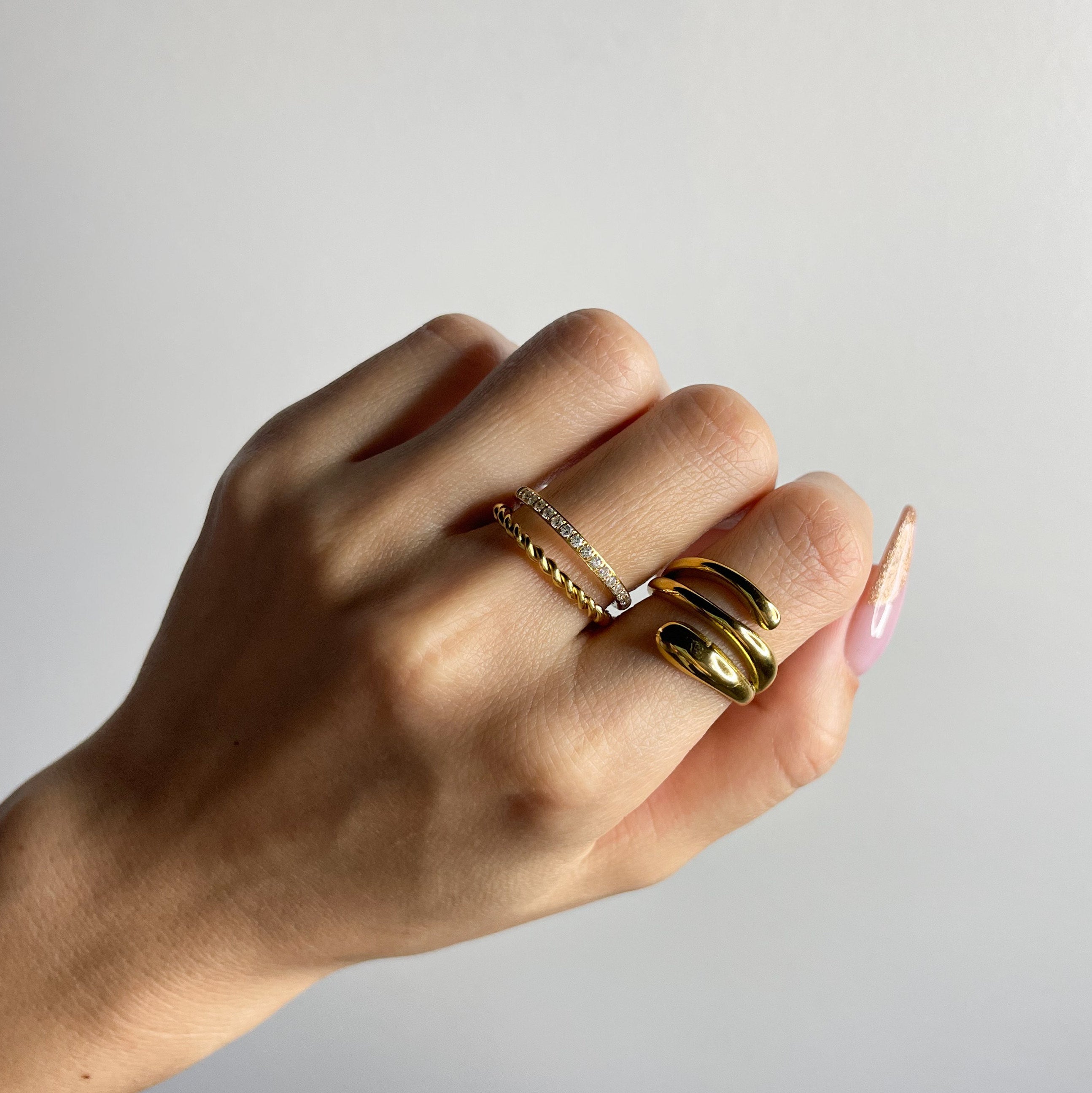 Meideya Jewelry Duo Twisted Pave Ring