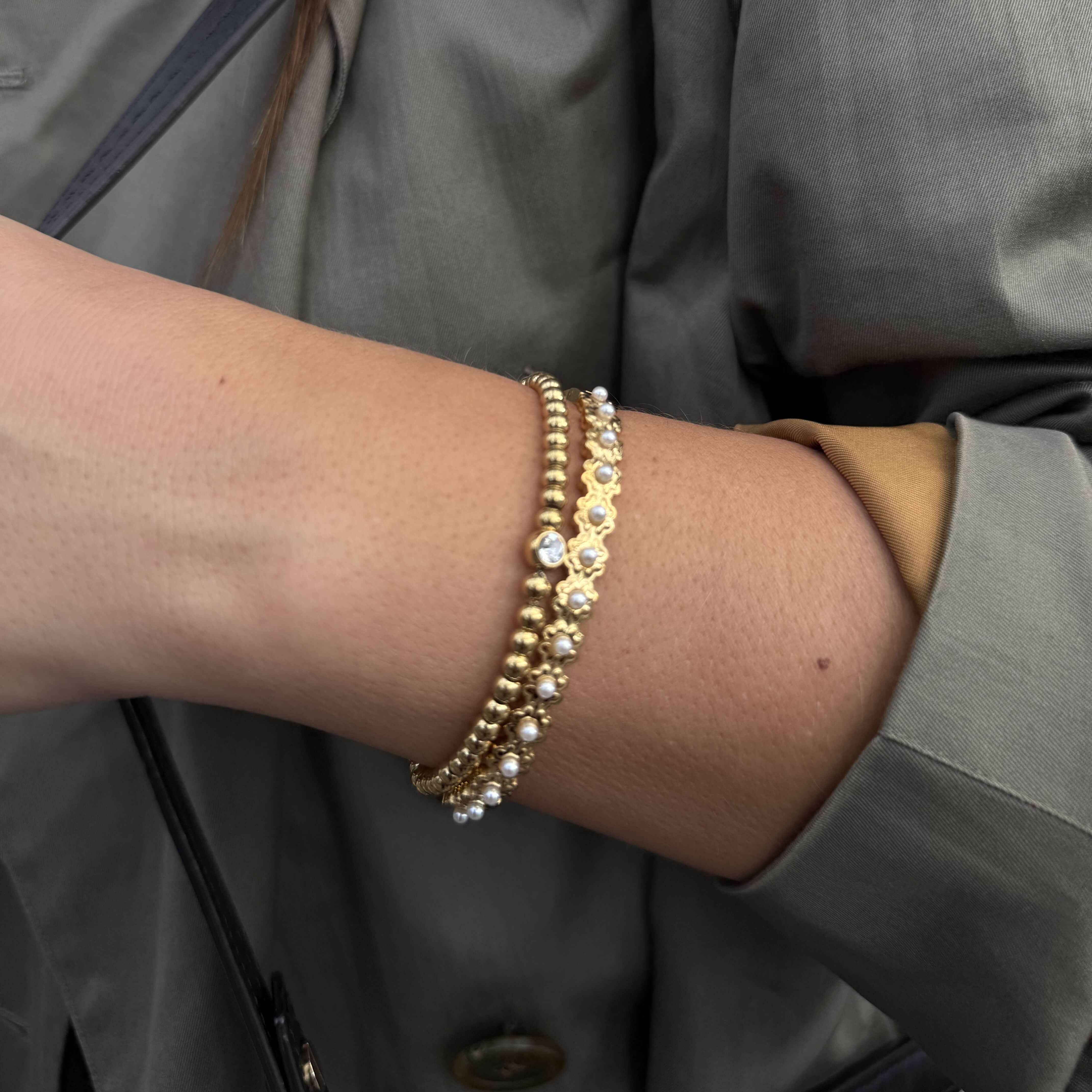 Solitaire Beaded Bracelet