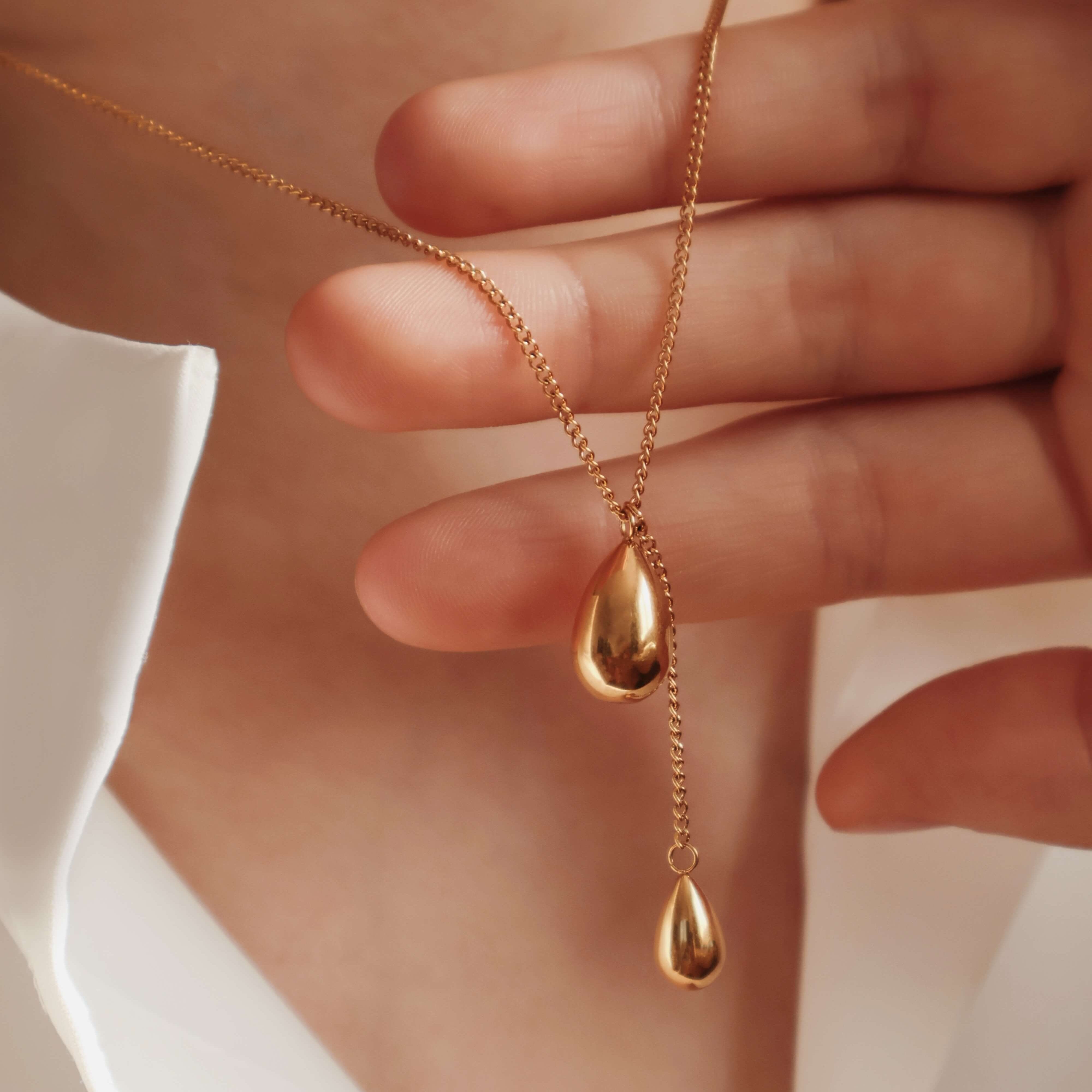 Teardrop Dangle Necklace