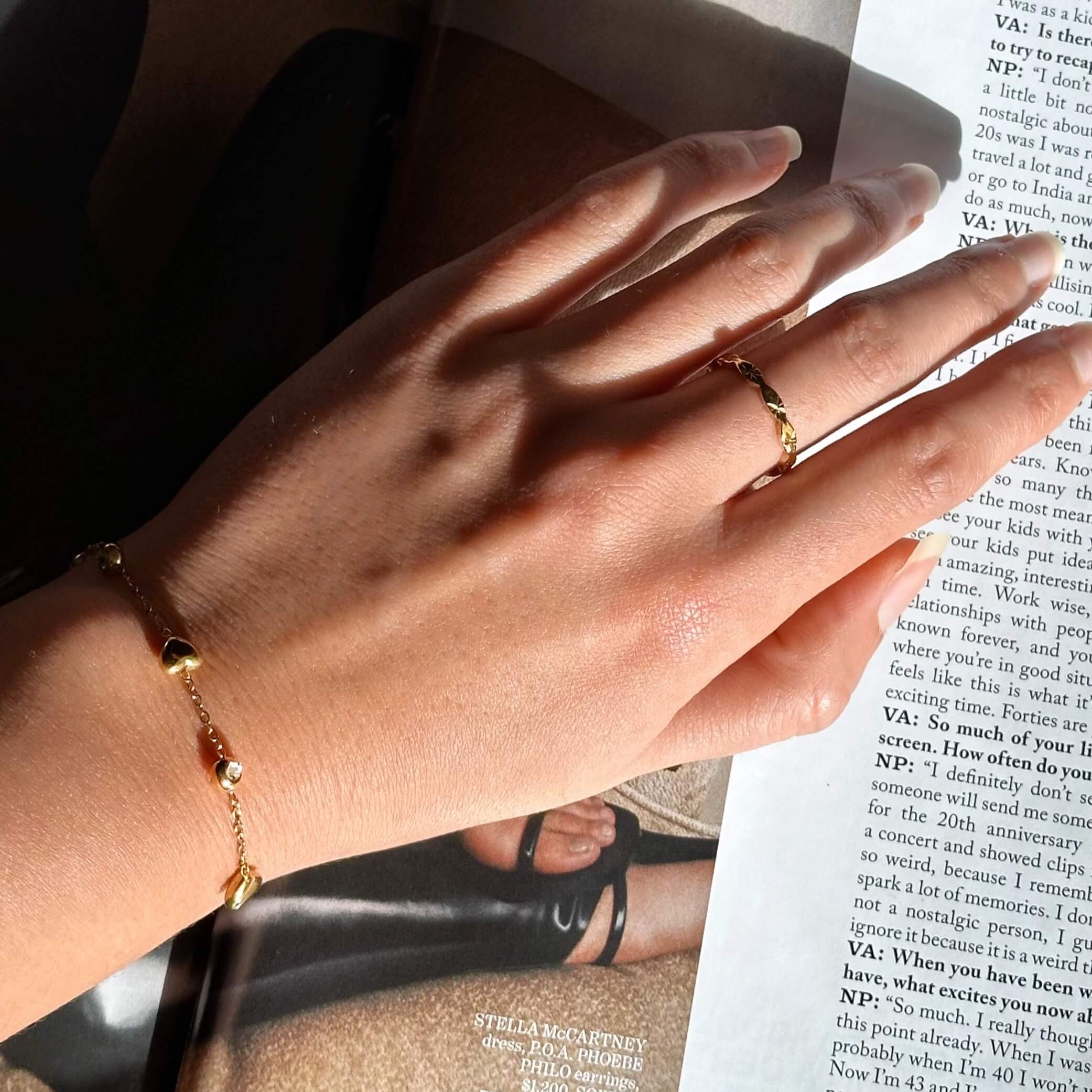 Carved Stackable Band Ring