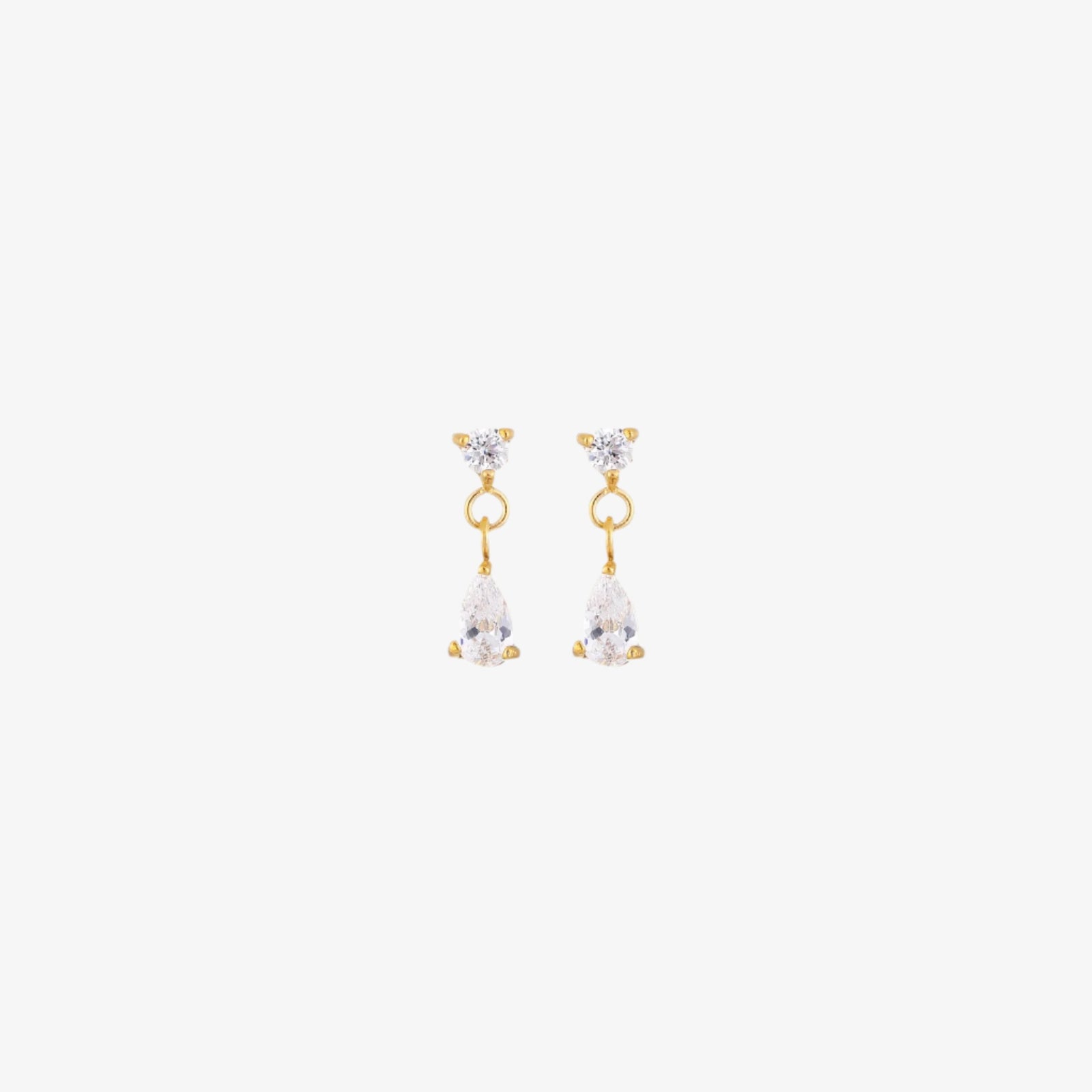 MEIDEYA JEWELRY AFTON TEARDROP CZ EARRINGS