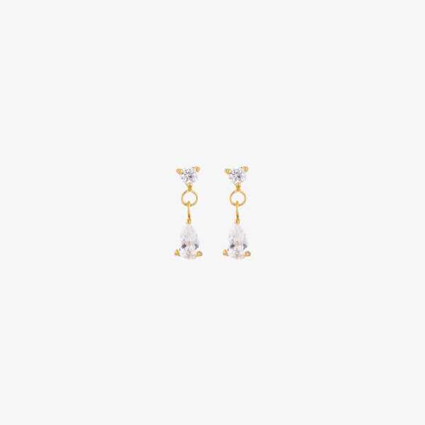 Afton Teardrop CZ Earrings