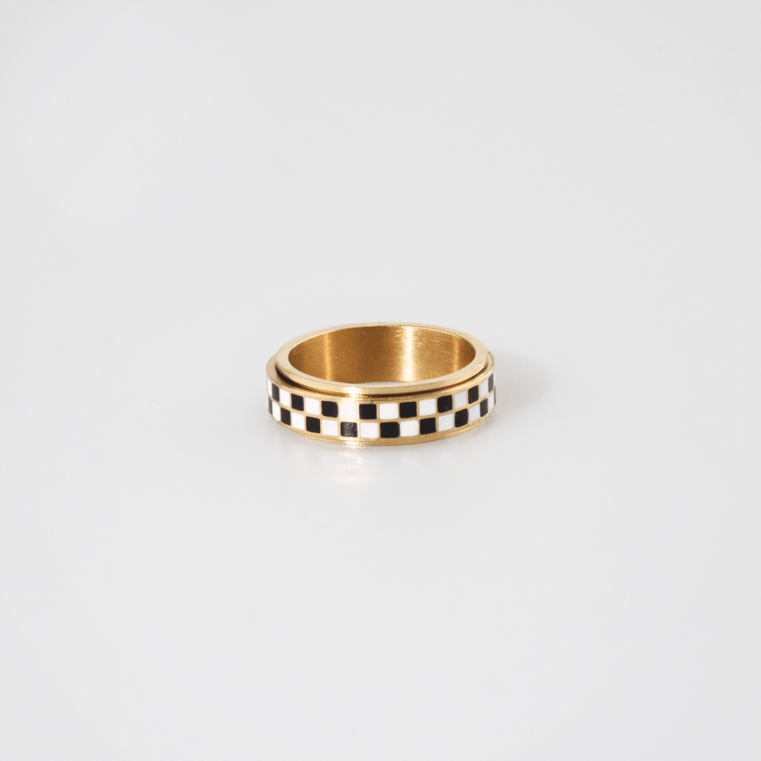 Checkerboard Fidget Ring