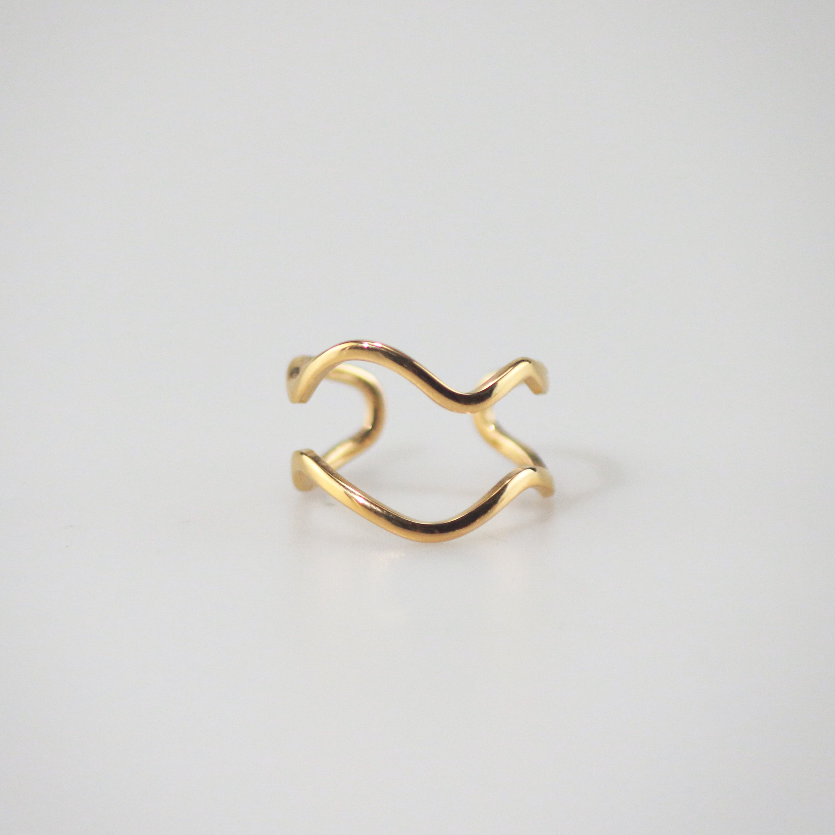 Meideya Jewelry Double Wave Ring 