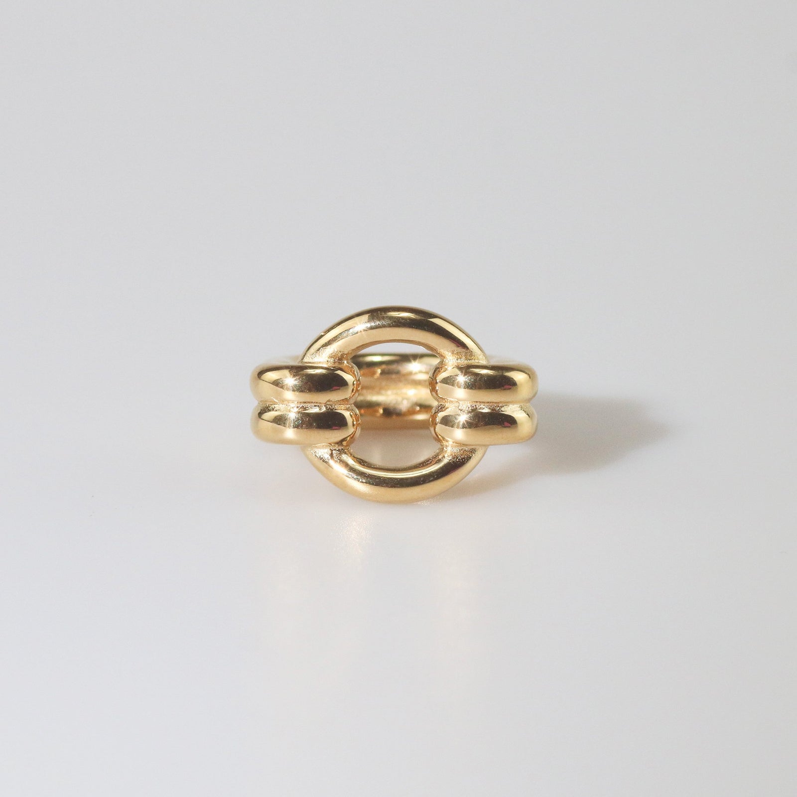 Double Loop Gold Ring