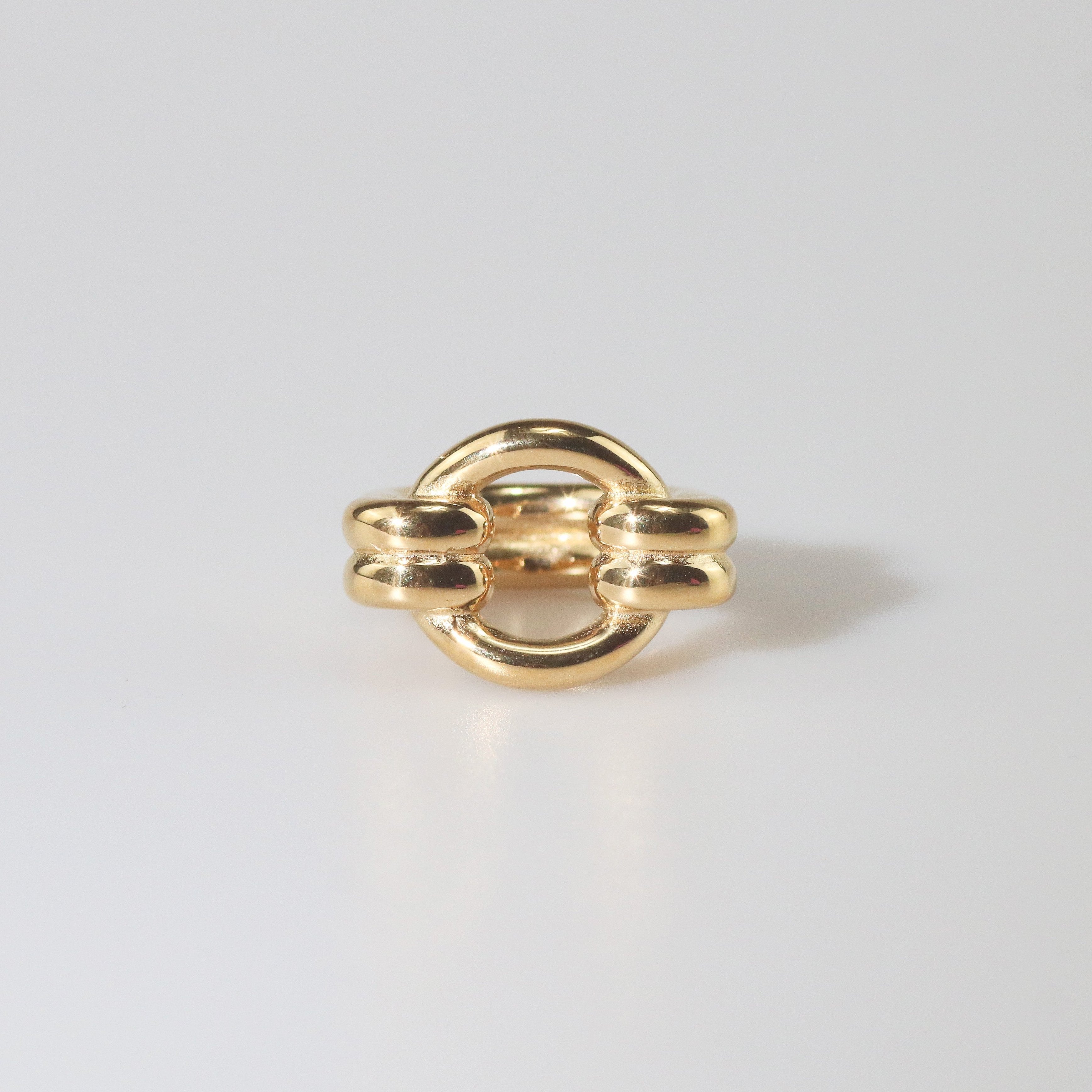 Double Loop Gold Ring