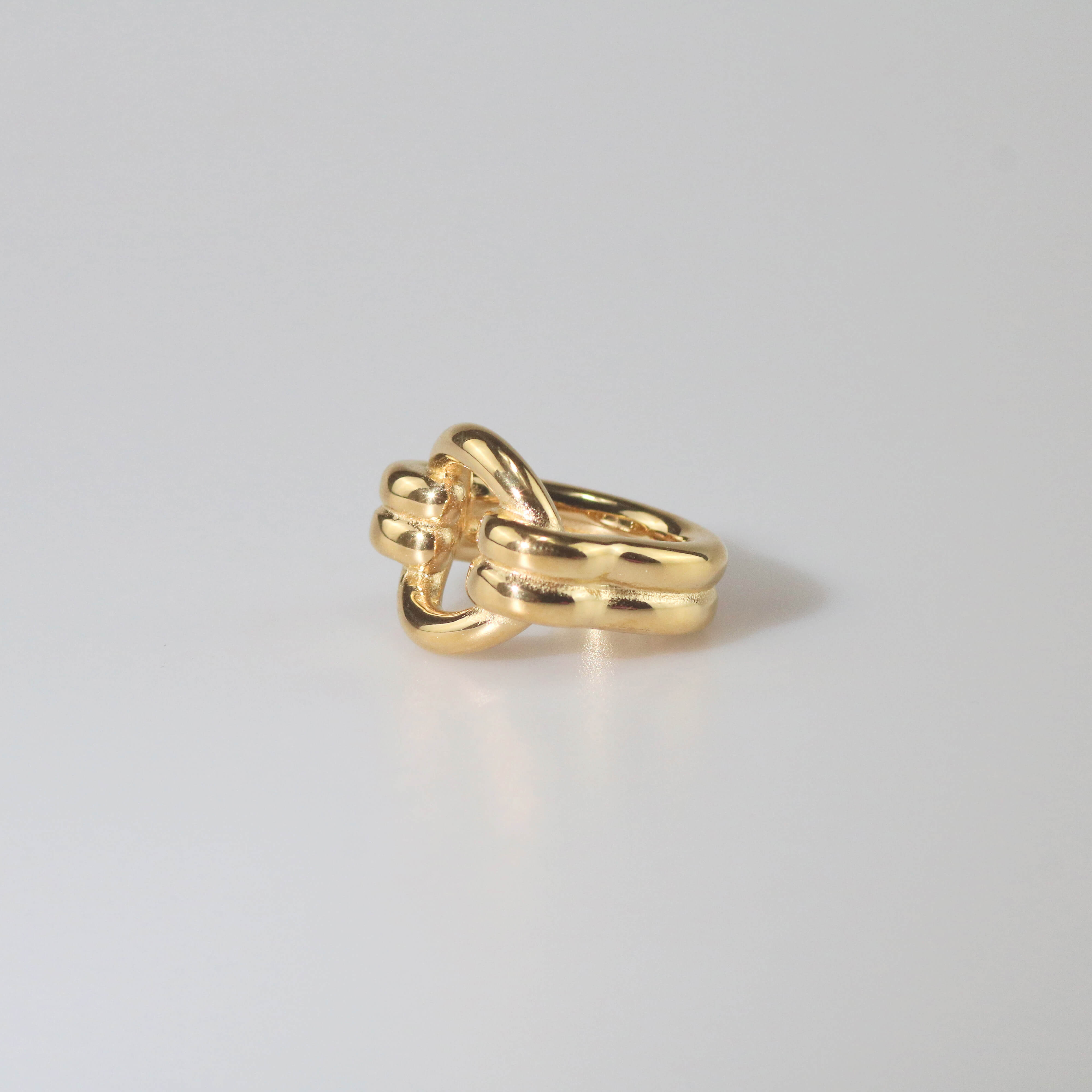 Double Loop Gold Ring