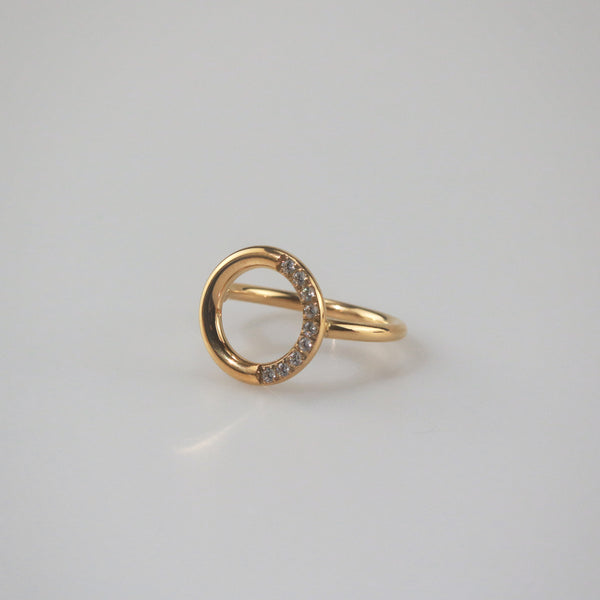 Meideya Jewelry Gold Circular Ring