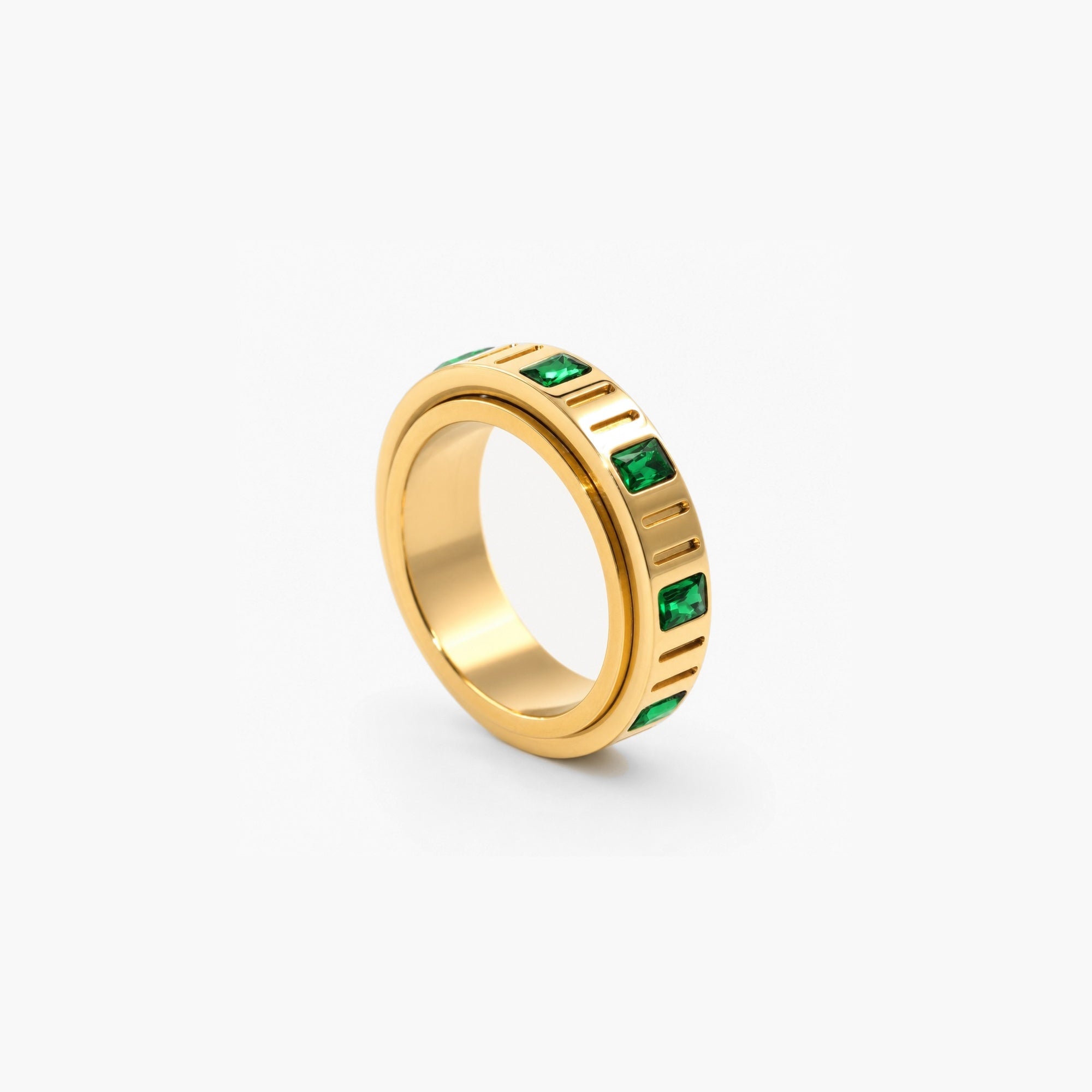 Emerald Fidget Ring