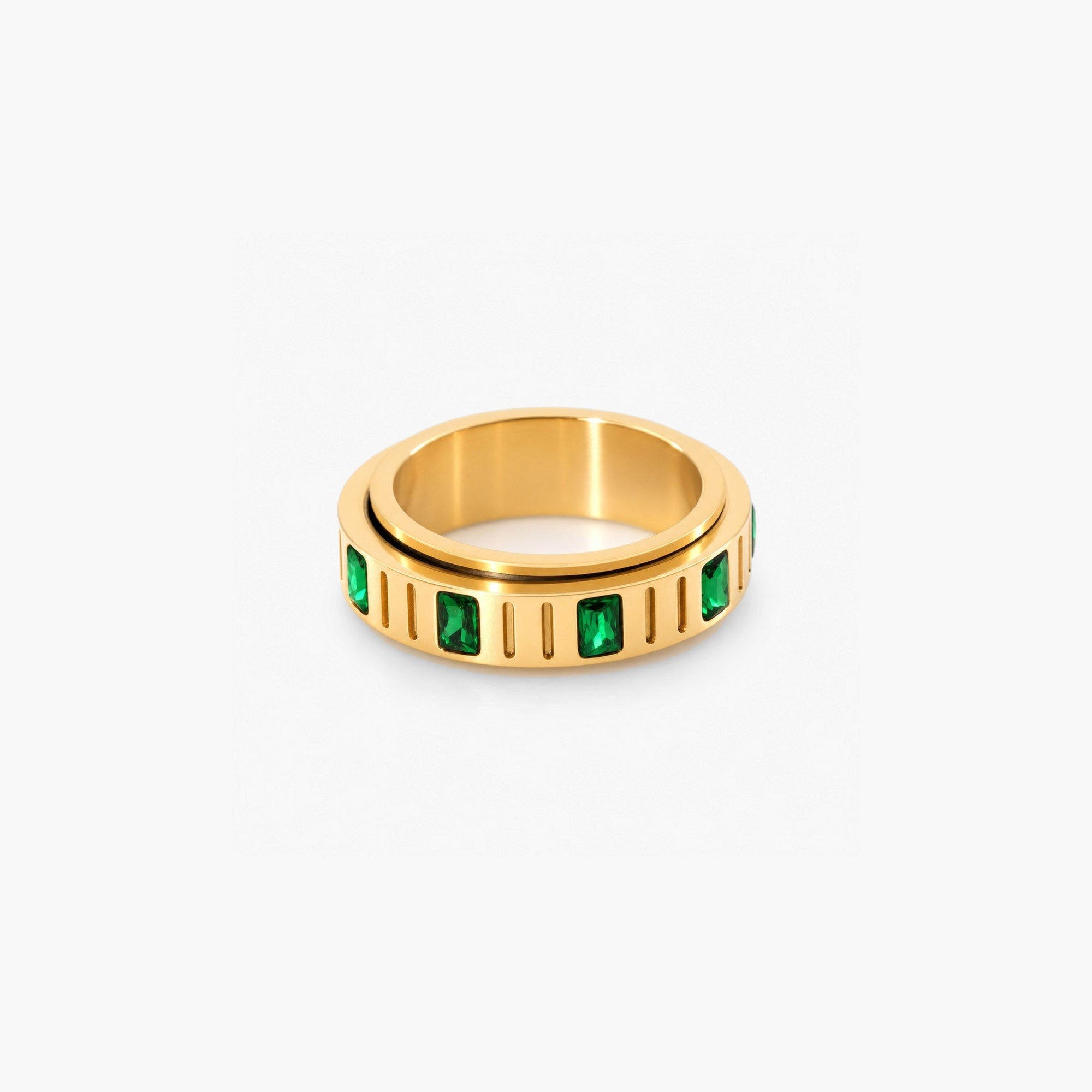 Emerald Fidget Ring