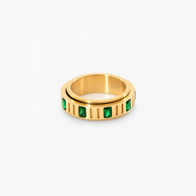 Emerald Fidget Ring