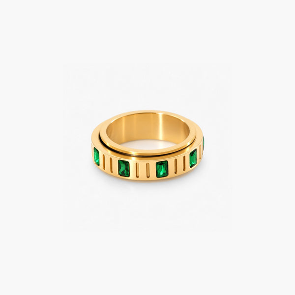 Emerald Fidget Ring