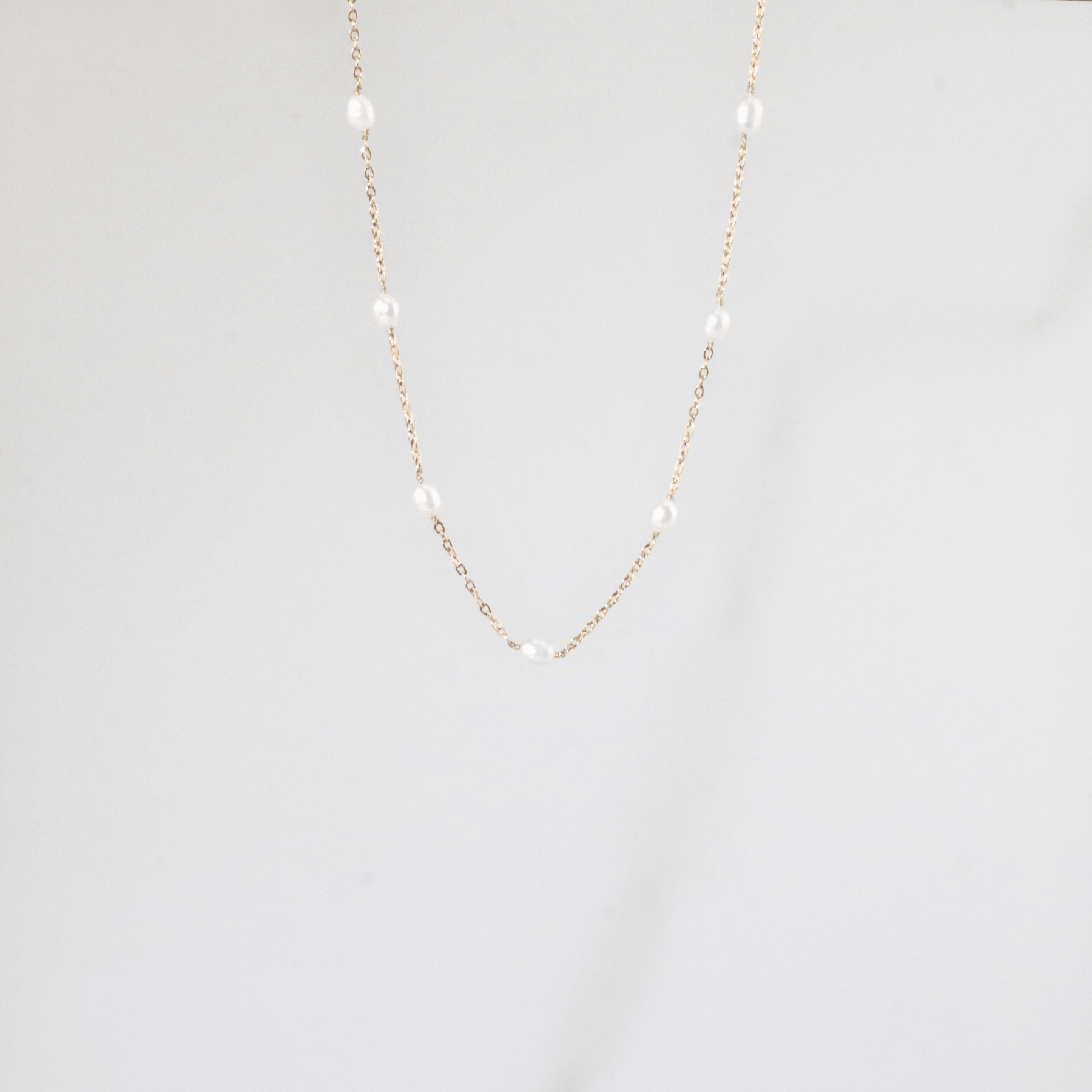Freshwater Pearl Station Necklace
