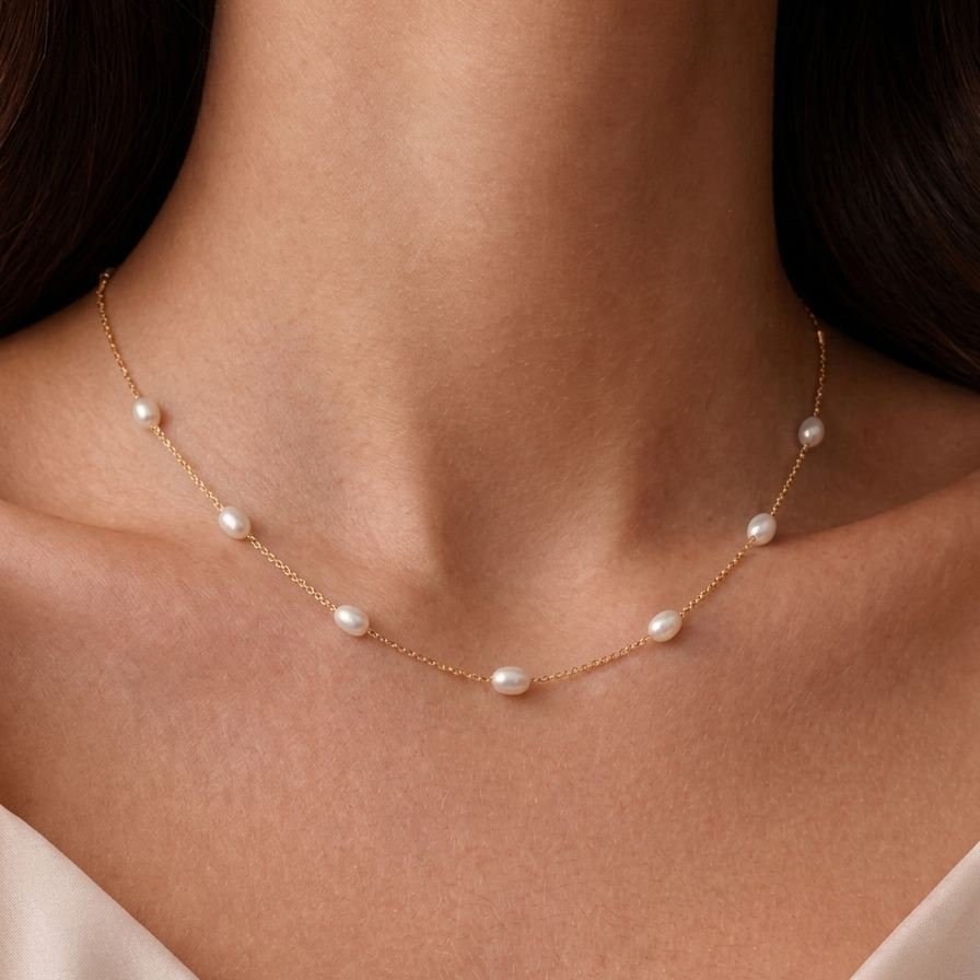 Freshwater_Pearl_Station -Necklace