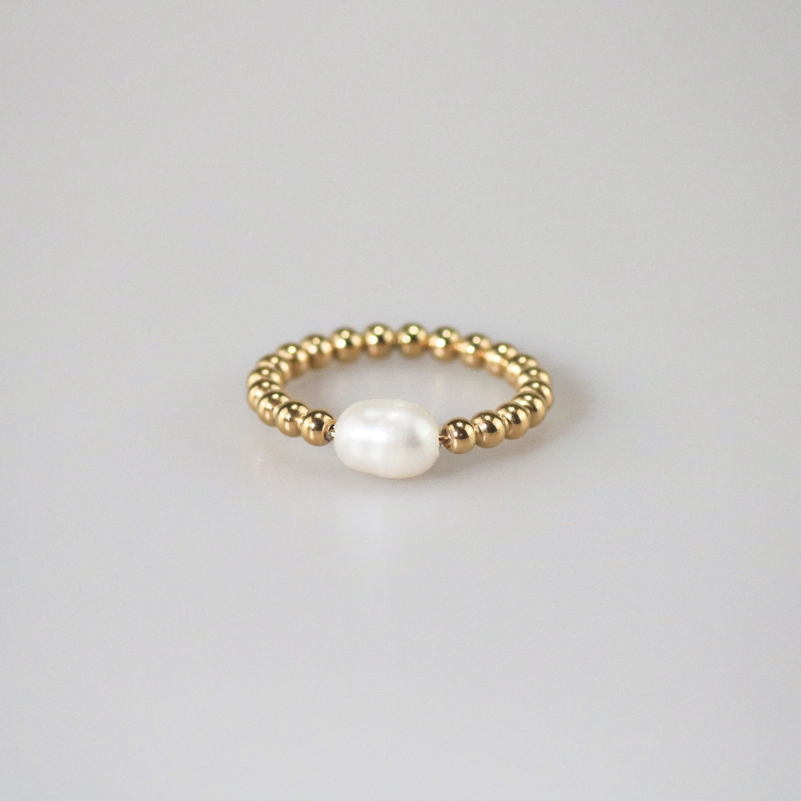 Meideya Jewelry Freshwater Pearl Anxiety Ring