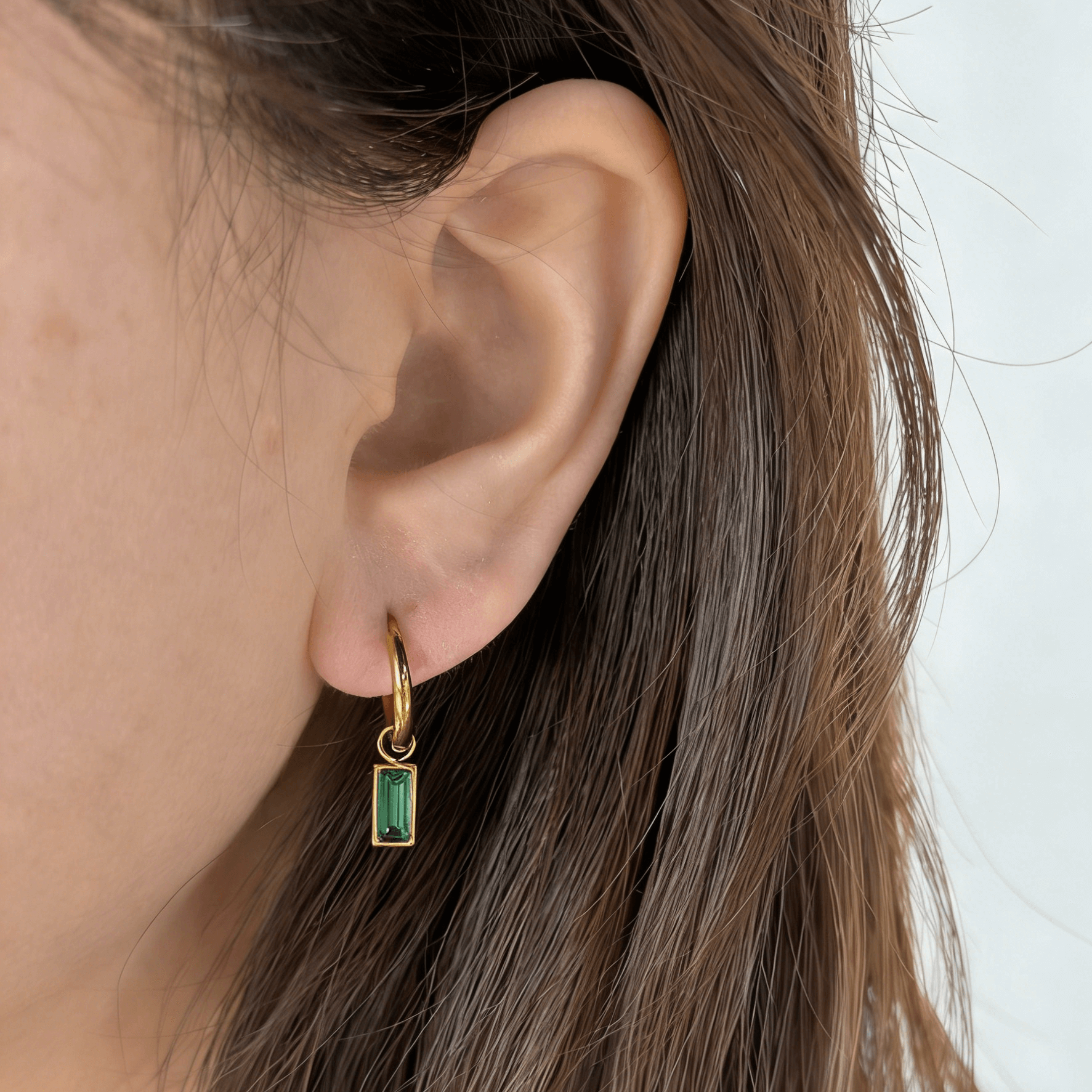 Green Sparkle Earrings