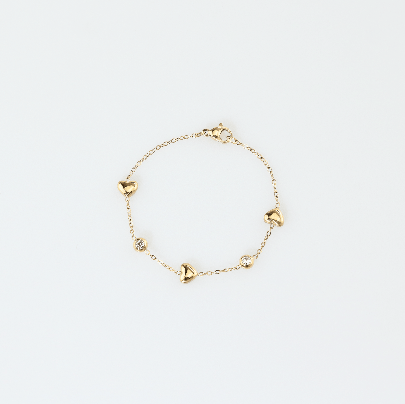 Heart-CZ bracelet