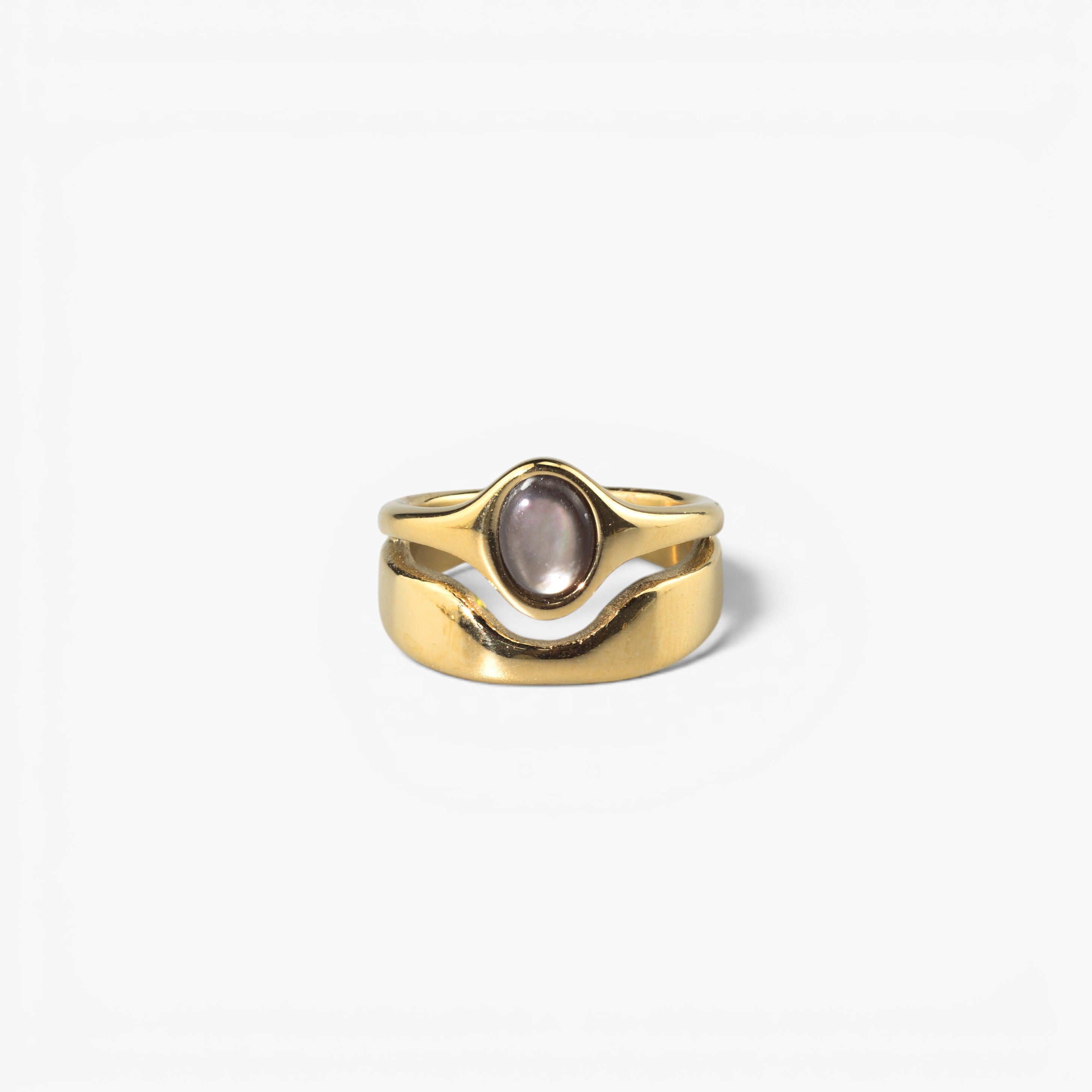 Hugo Ring - Black Mother of Pearl