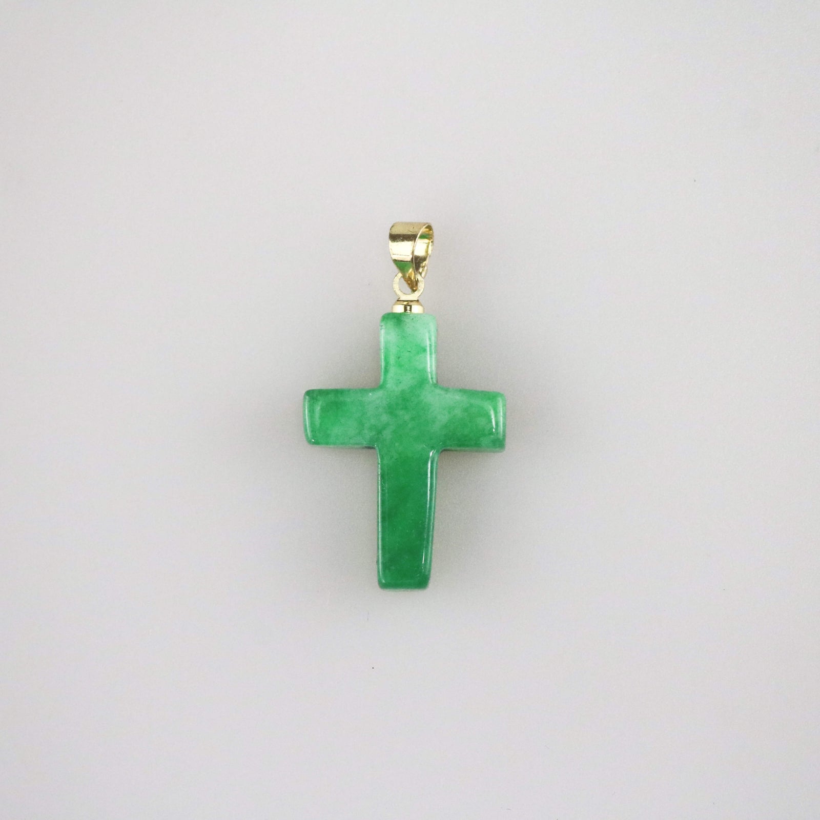 Jade Cross Pendant Necklace