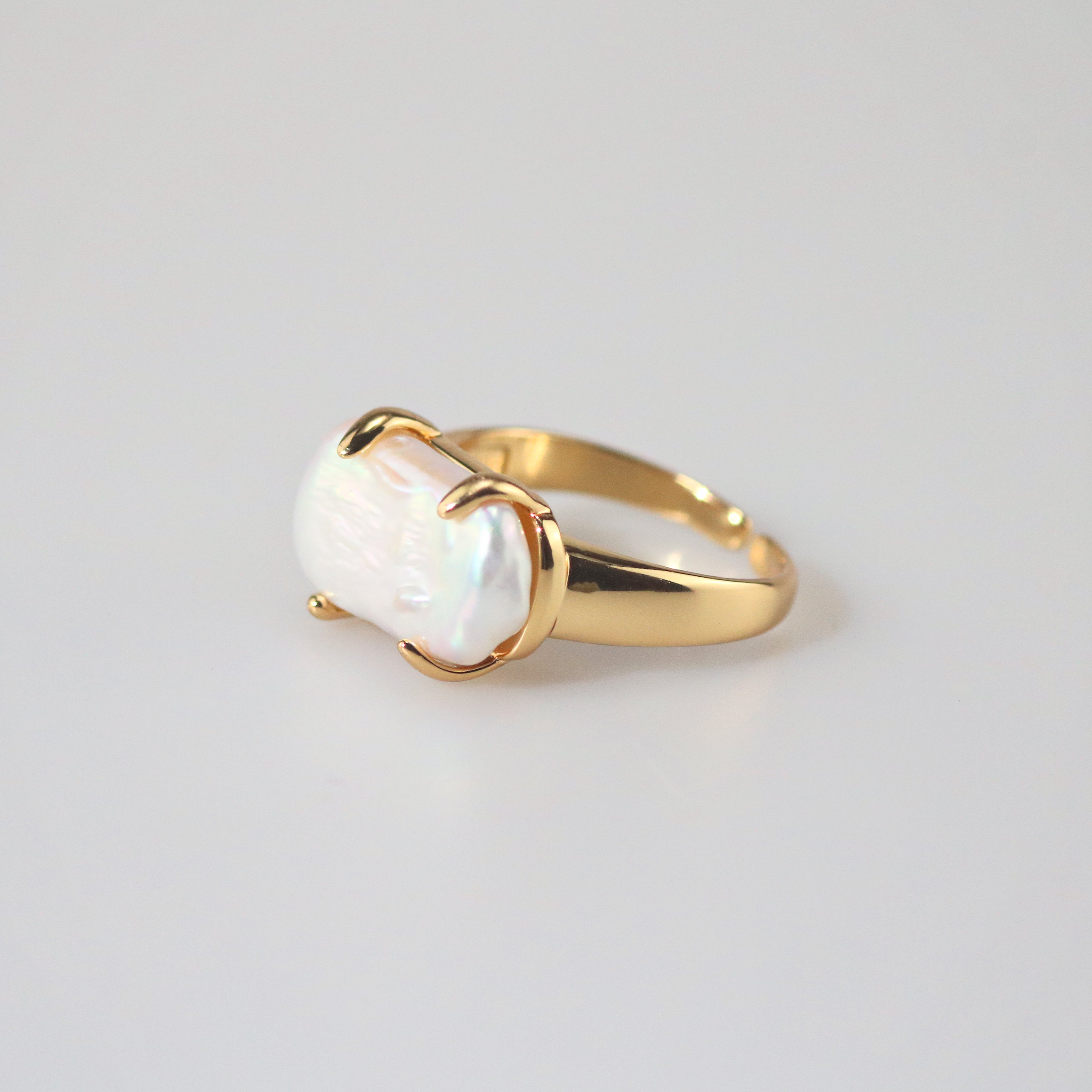 Meideya Jewelry Baroque Pearl Ring