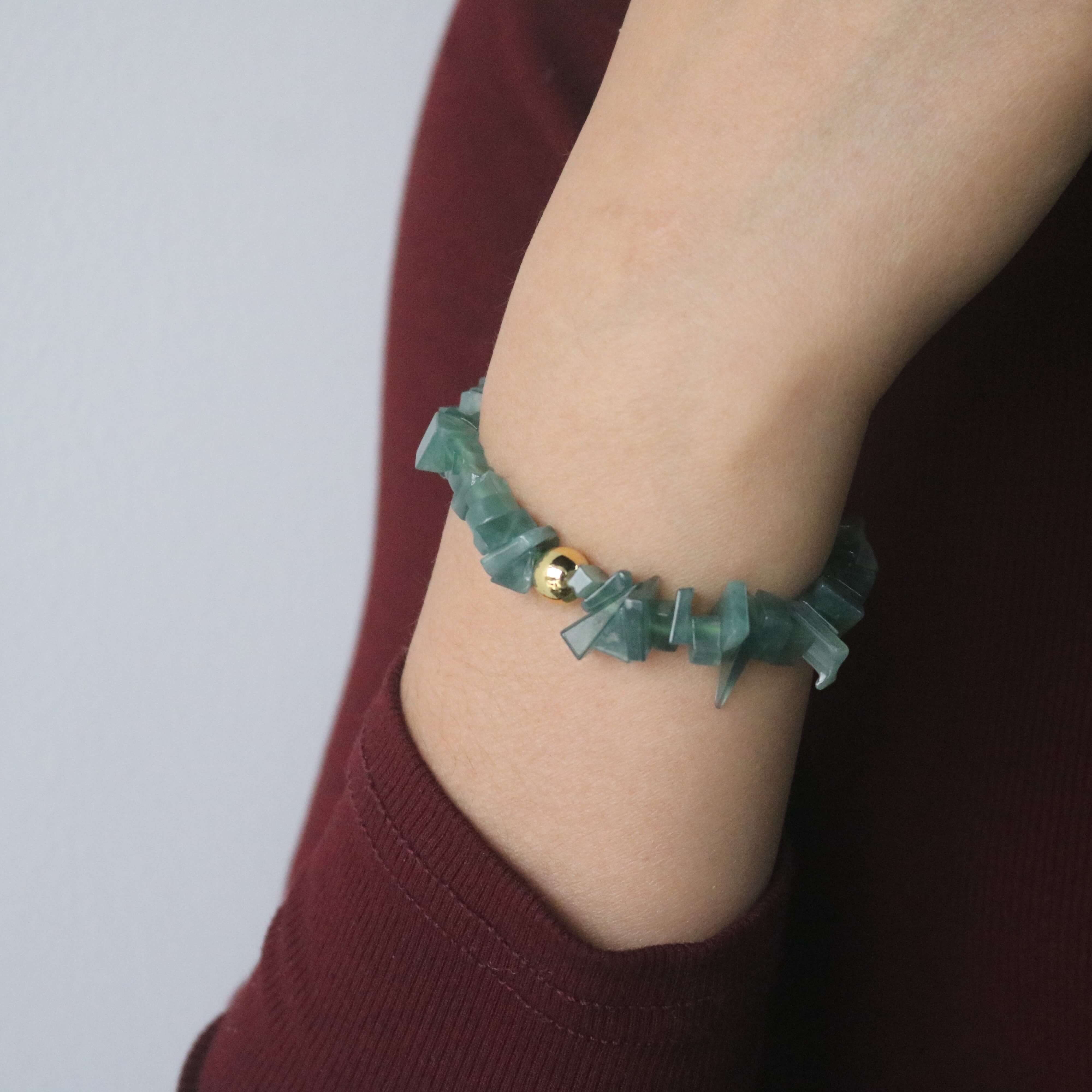 Fortune Jade Chip Bracelet