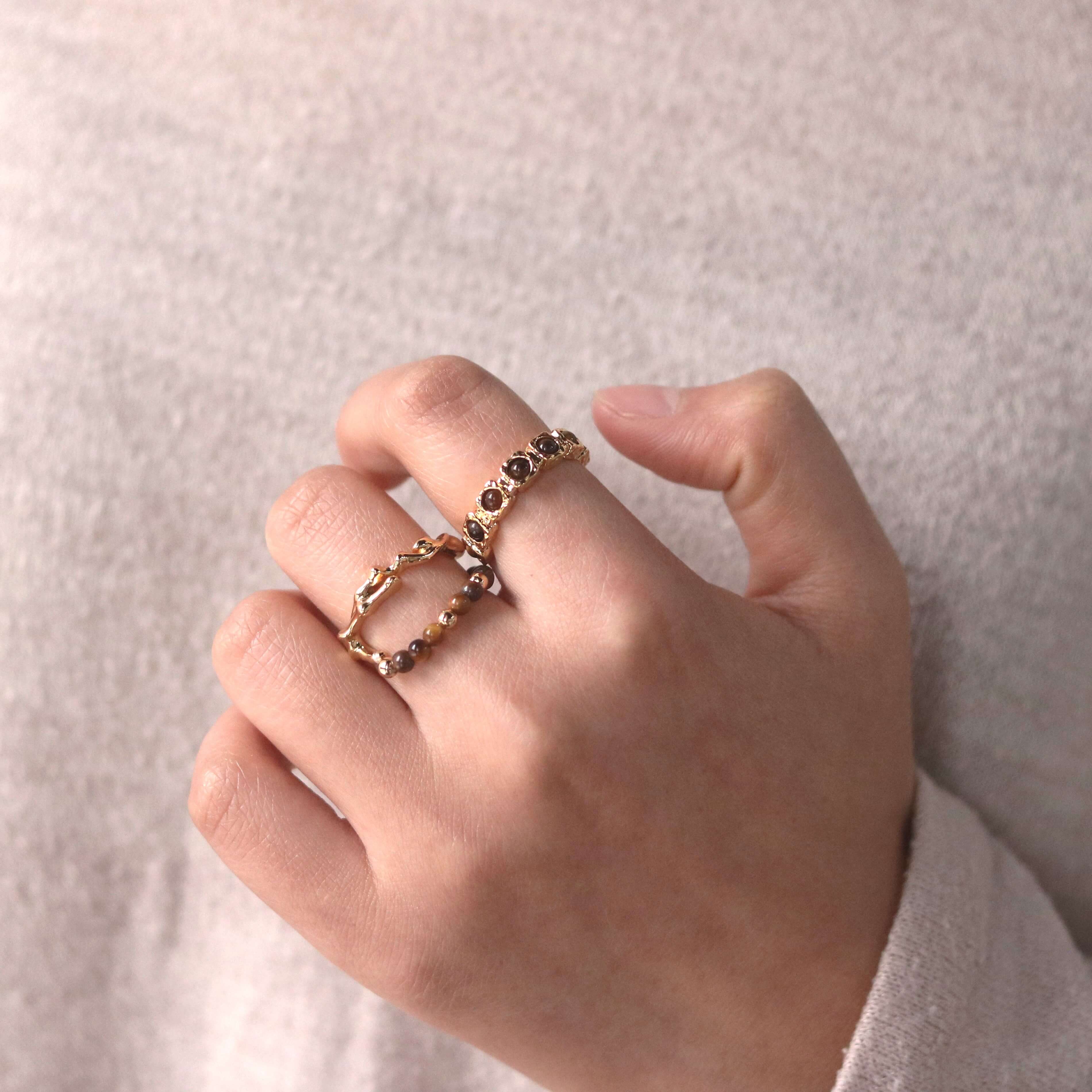 Tiger's Eye Cuff Ring