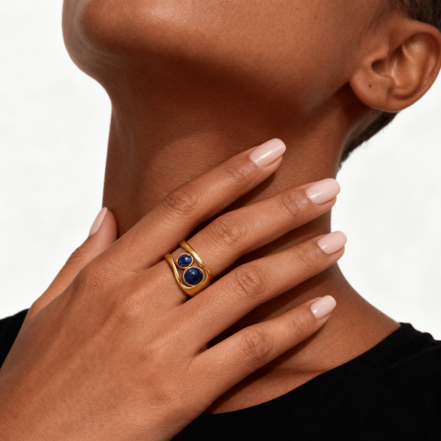 Lapis Lazuli Cuff Ring