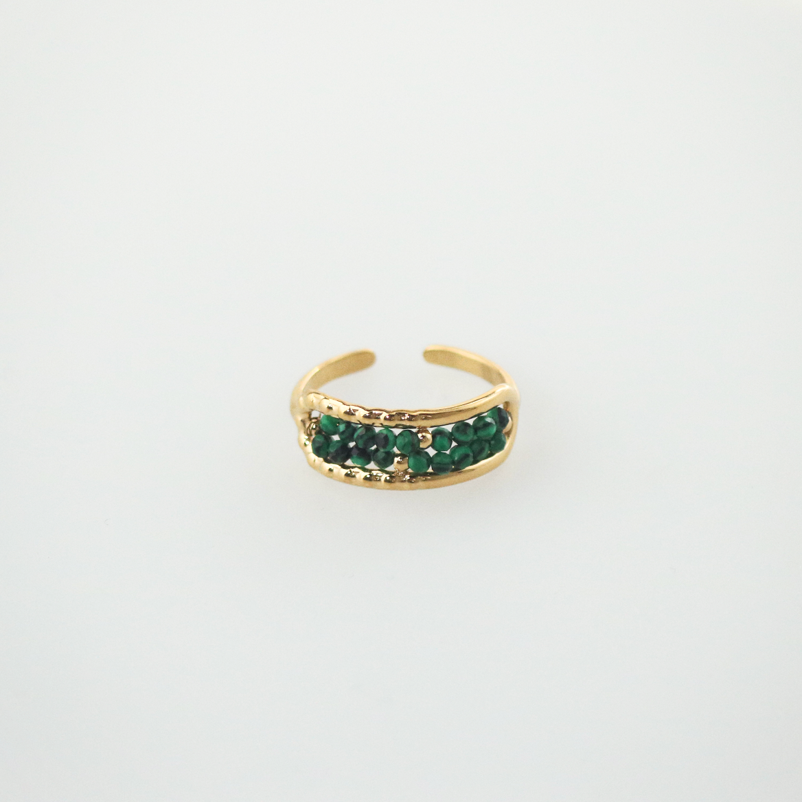malachite ring