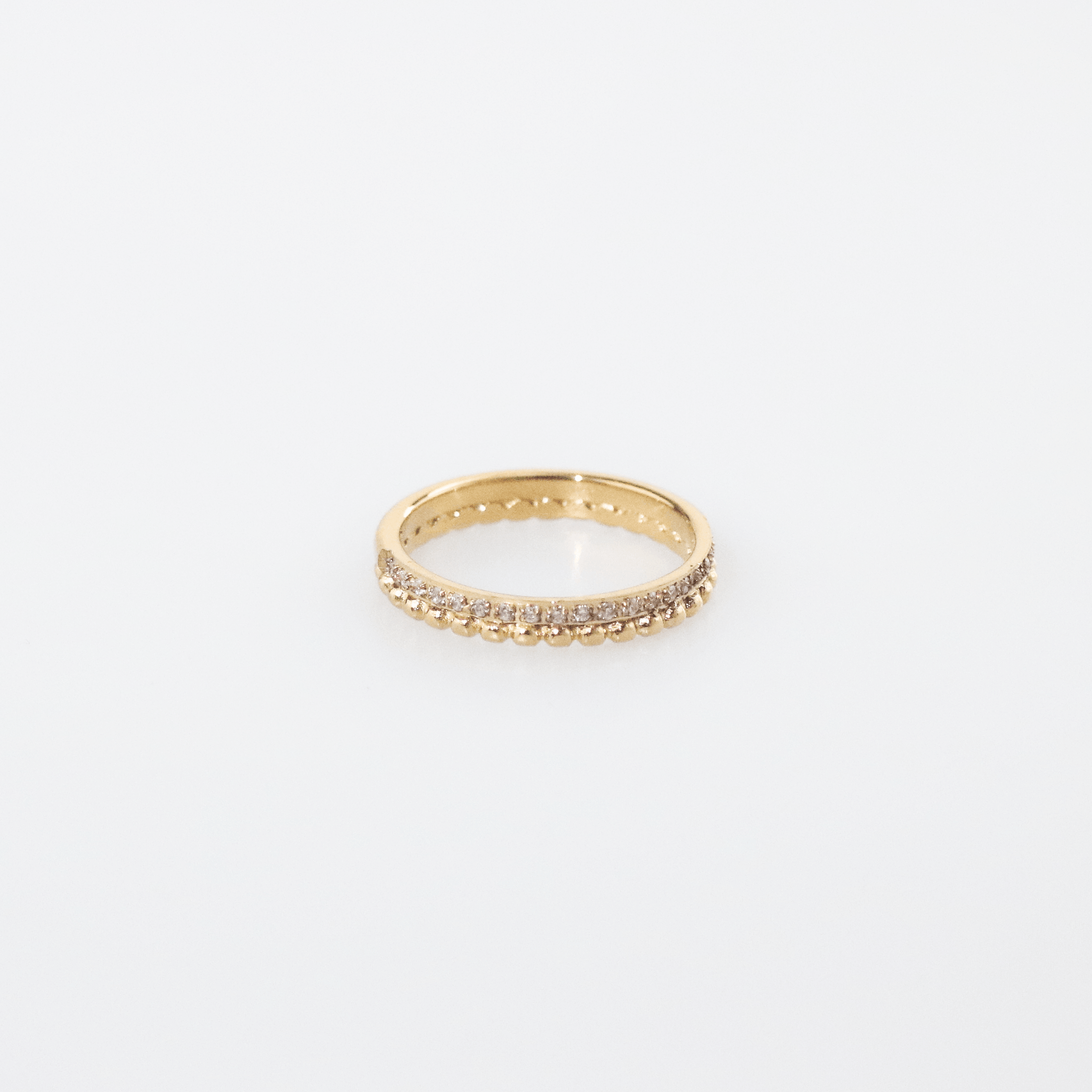 Milgrain Half Eternity Band Ring