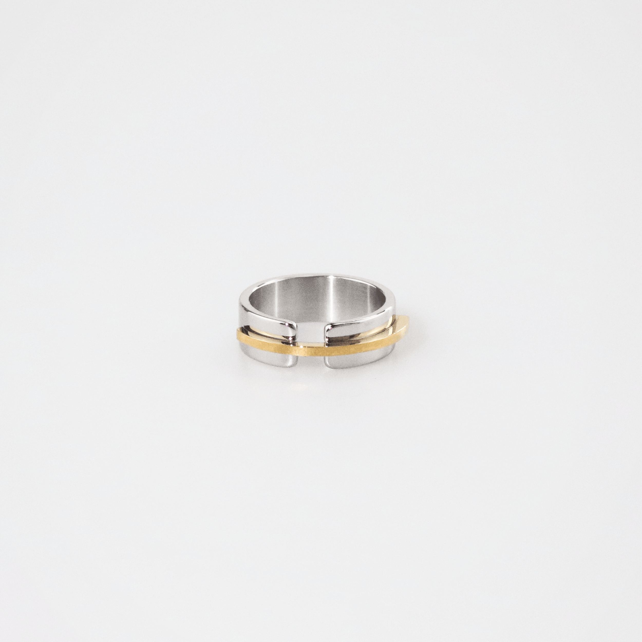 Mixed Metal Band Ring