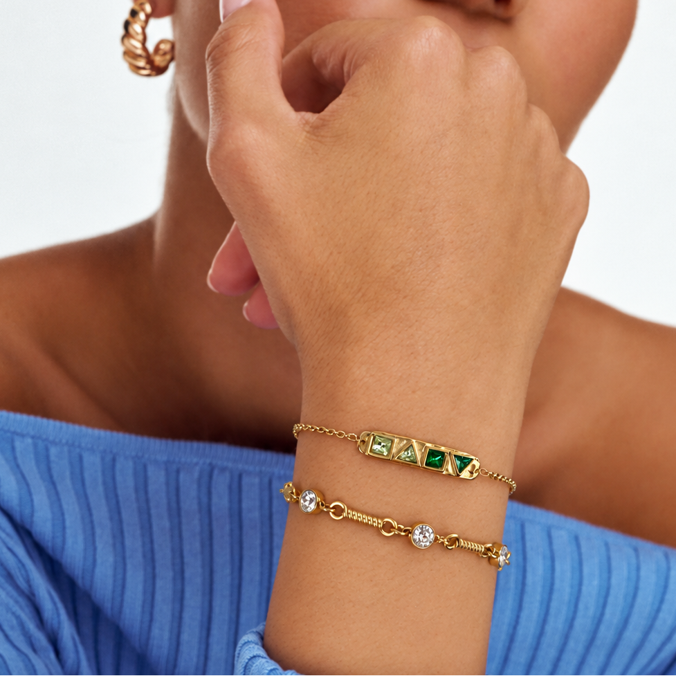 Mosaic Emerald Bracelet