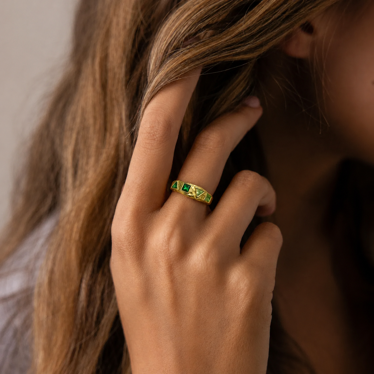 Mosaic Emerald Ring 2