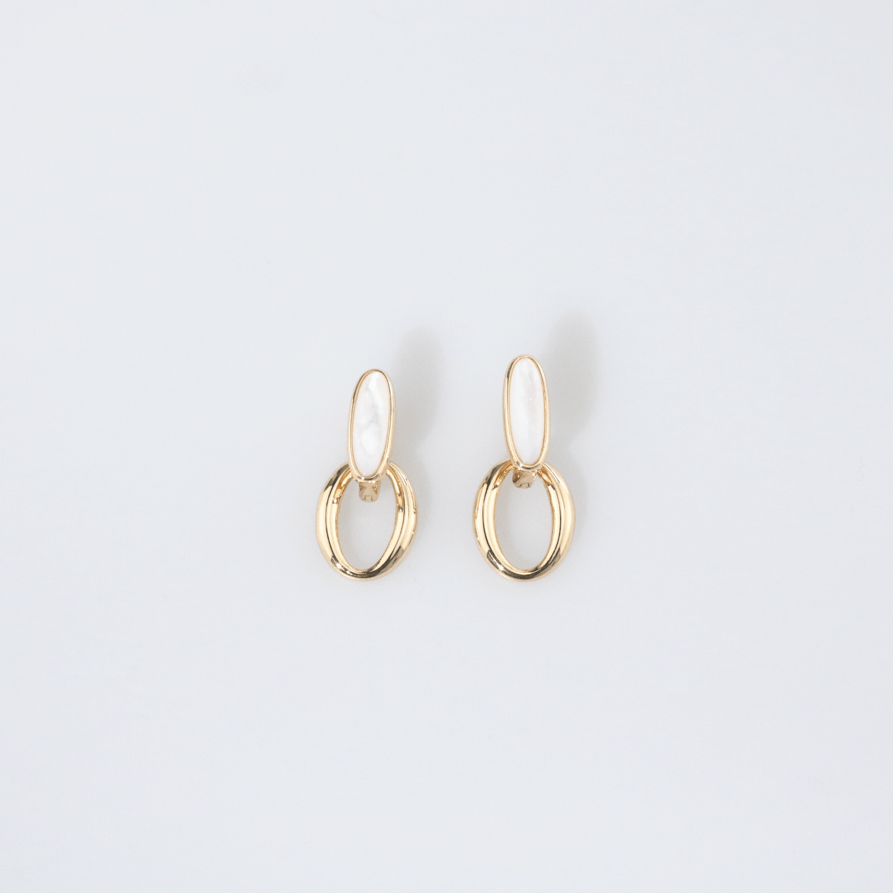Nerida Mother of Pearl Hoop-Earrings