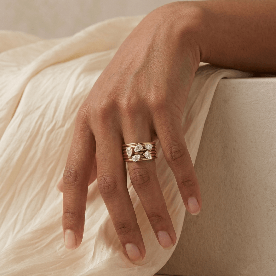 Pear Cluster Ring