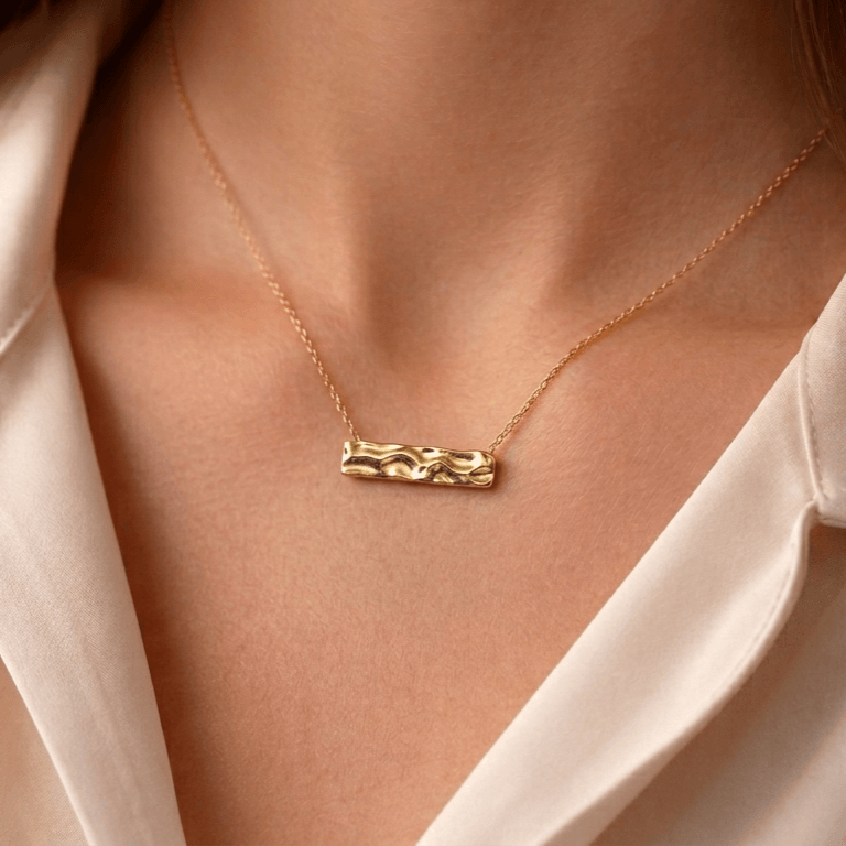 RippledRectangleNecklace