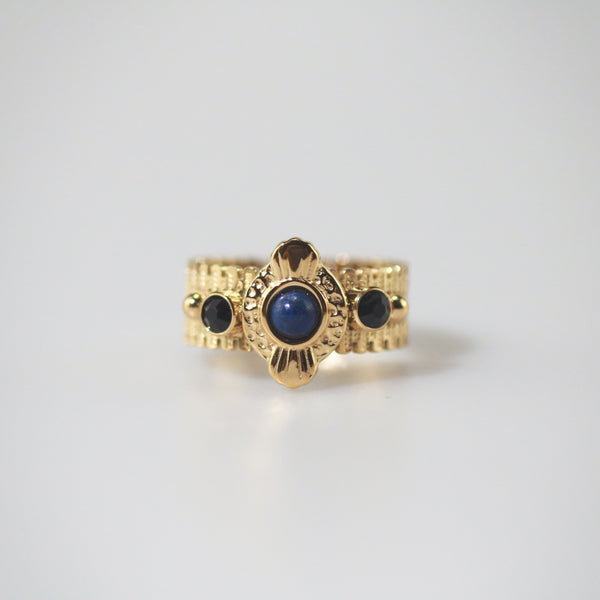 Meideya Jewelry Lapis Lazuli Gemstone ring