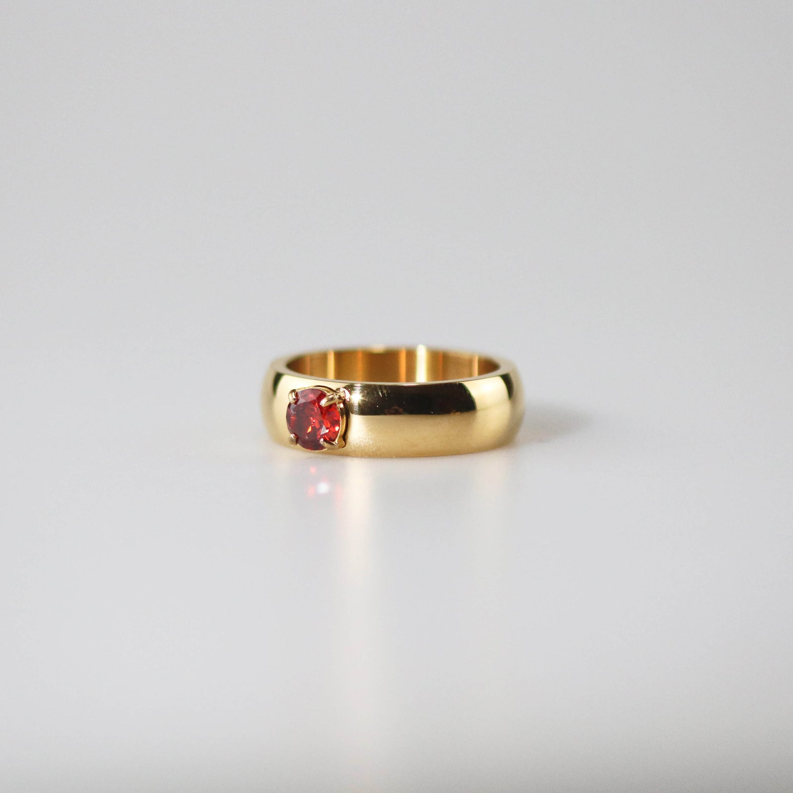 Ruby Solitaire Ring