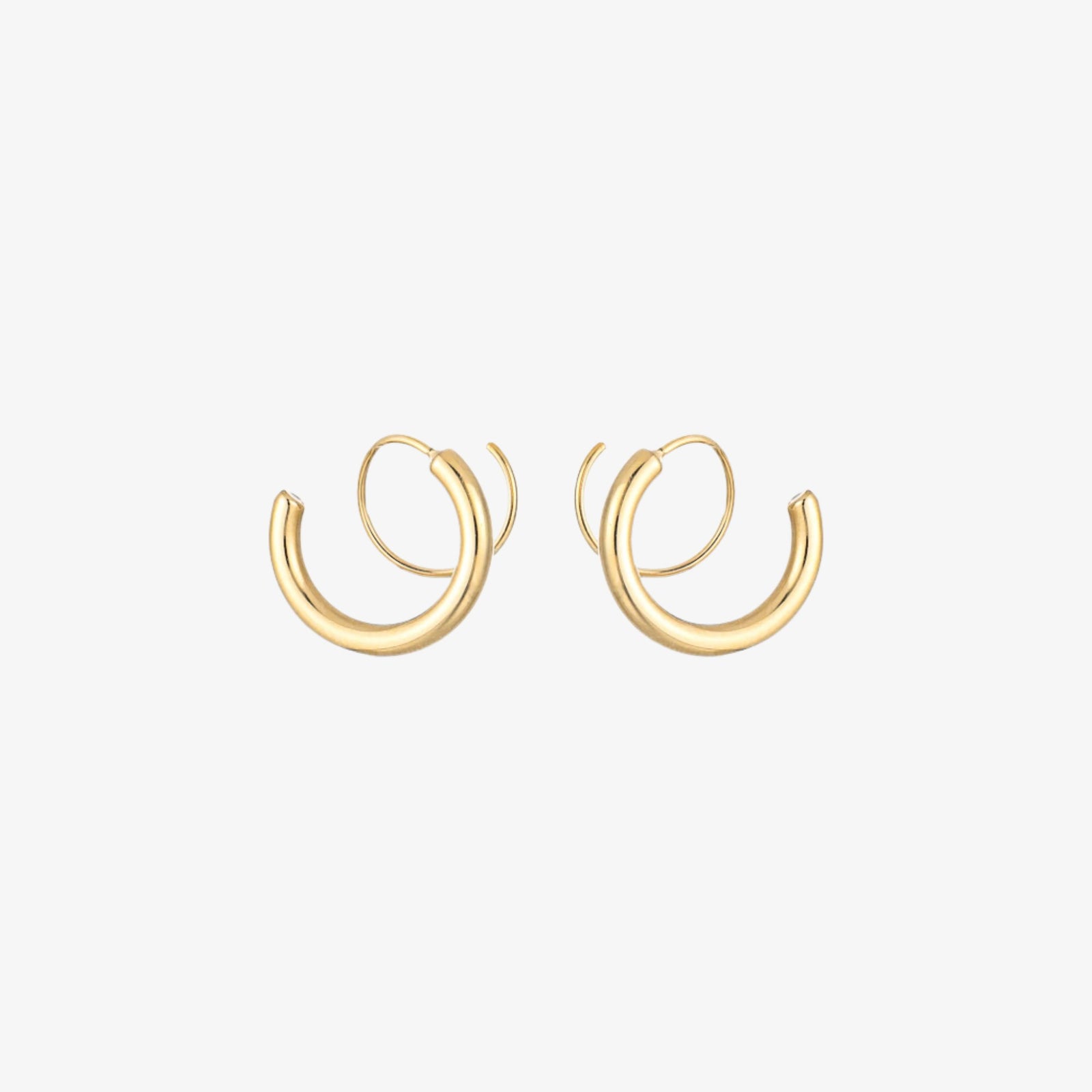 Twisted Circle Hoop Earrings