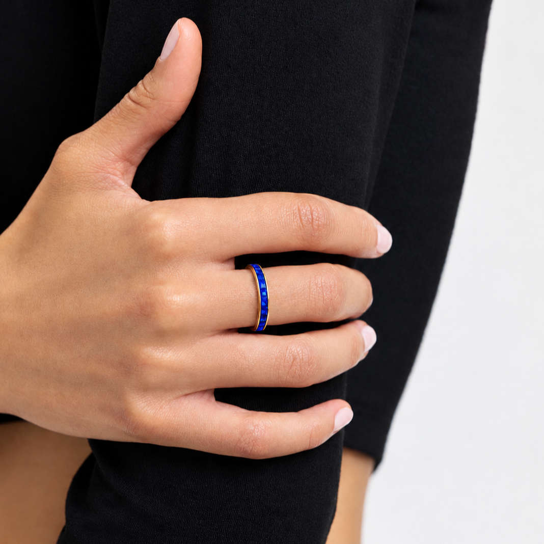 Sapphire Slim Band Ring2