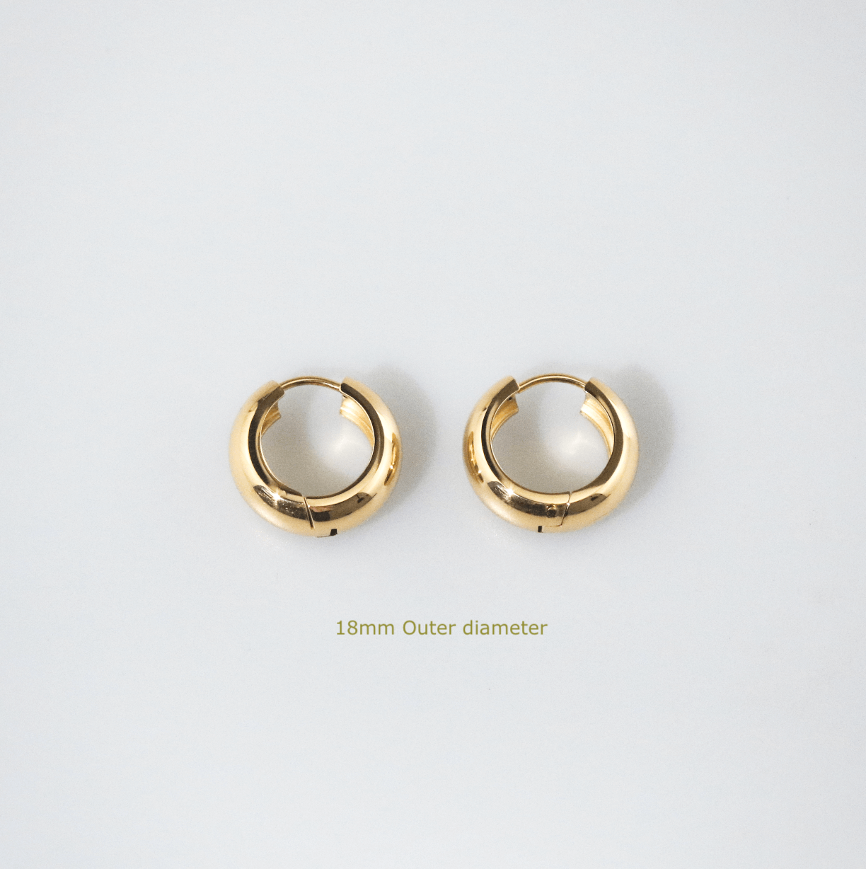 Bold Huggie Hoops - 18mm