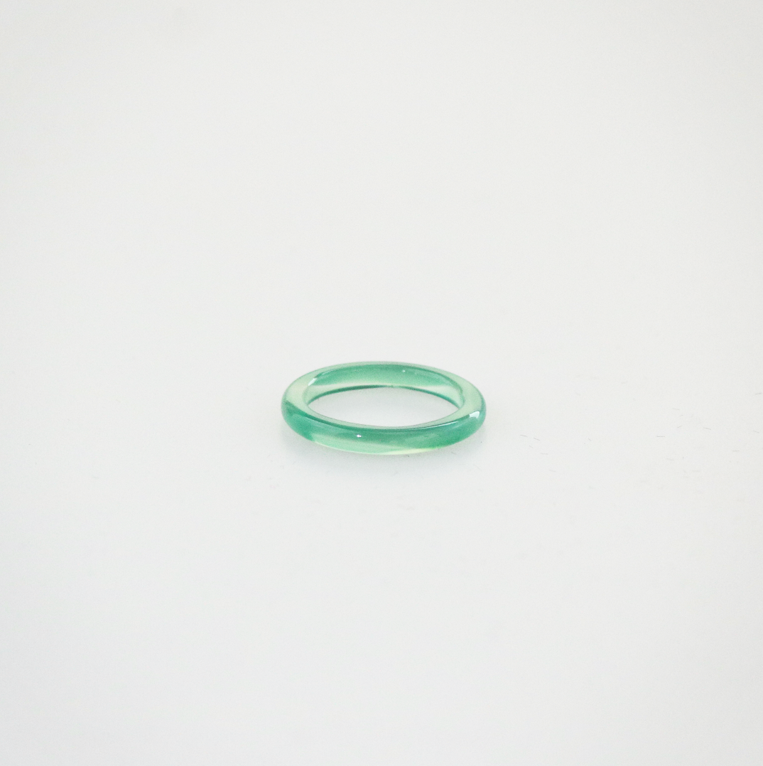 Mint Green Jade Stacking Ring