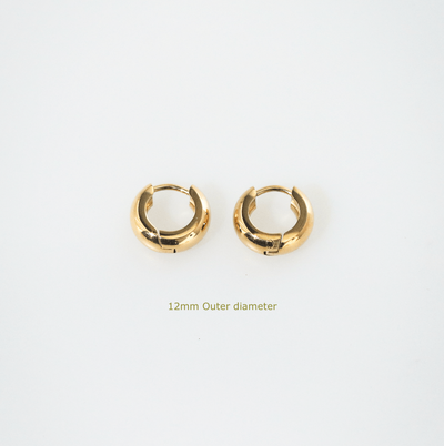 Bold Huggie Hoops - 12mm