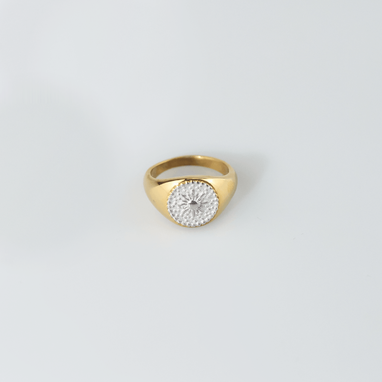 Sunburst Signet Ring