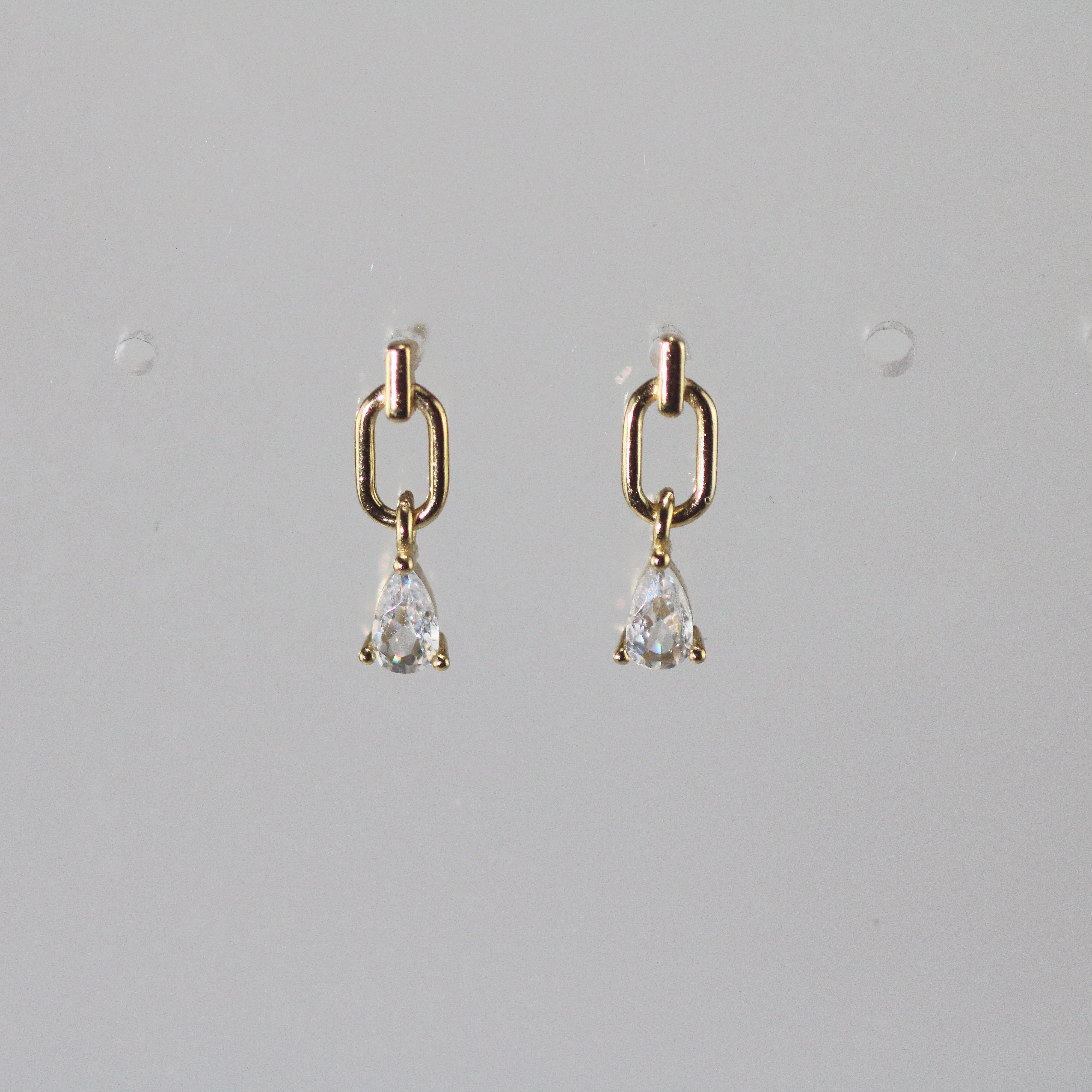 Meideya Jewelry Teardrop CZ Charm Earrings